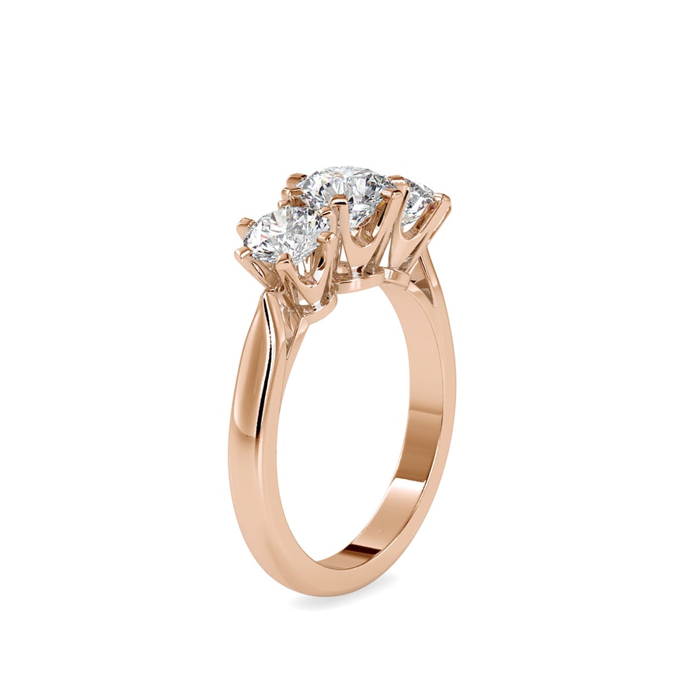 Bague Stella Céleste à Trois Pierres
