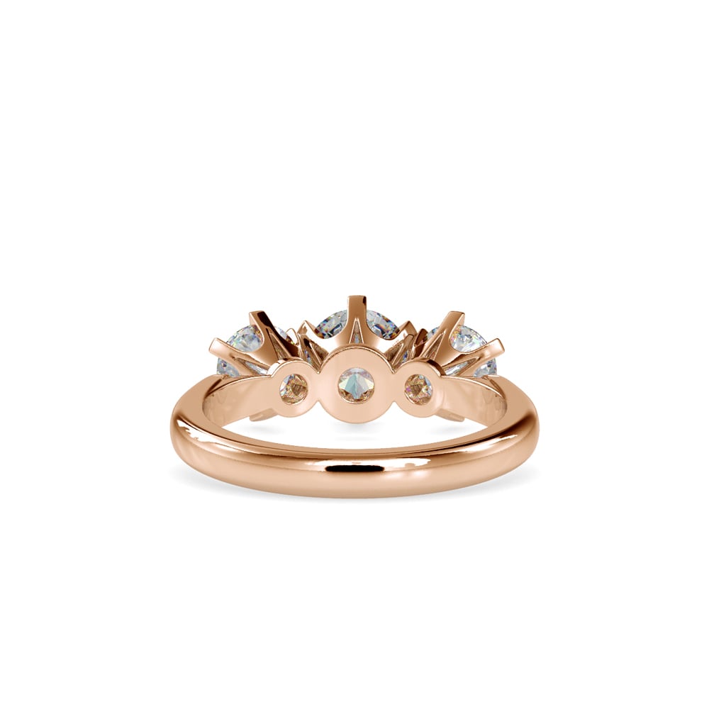 Bague Stella Céleste à Trois Pierres