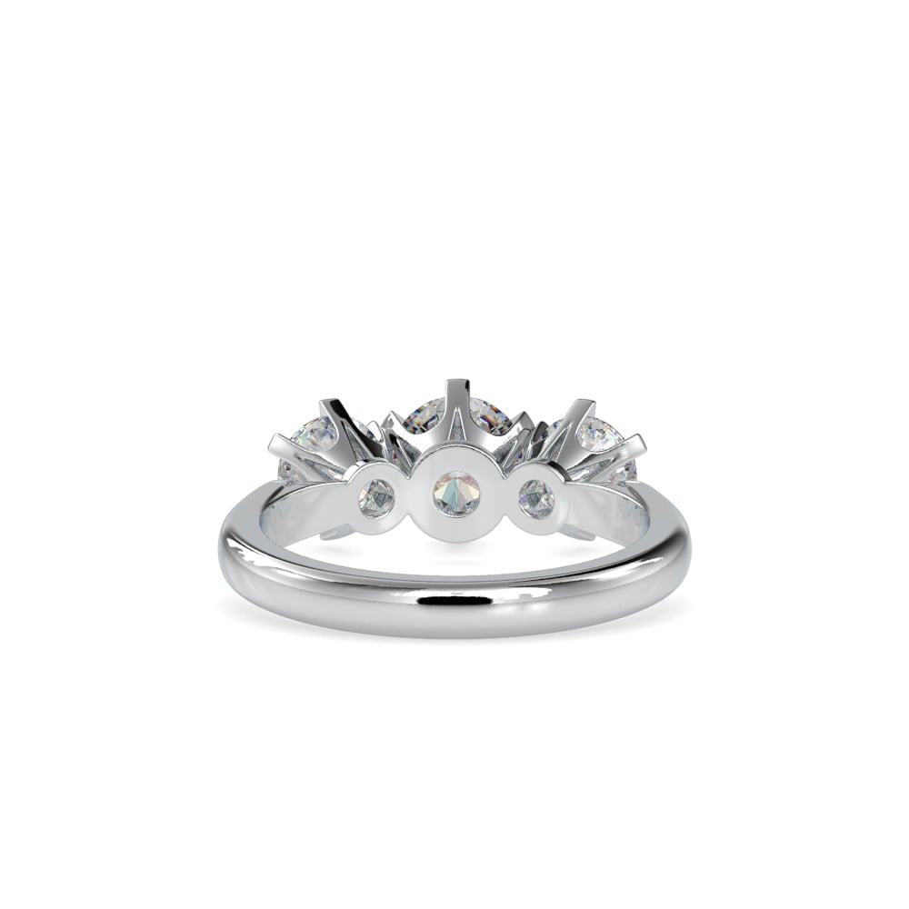 Bague Stella Céleste à Trois Pierres