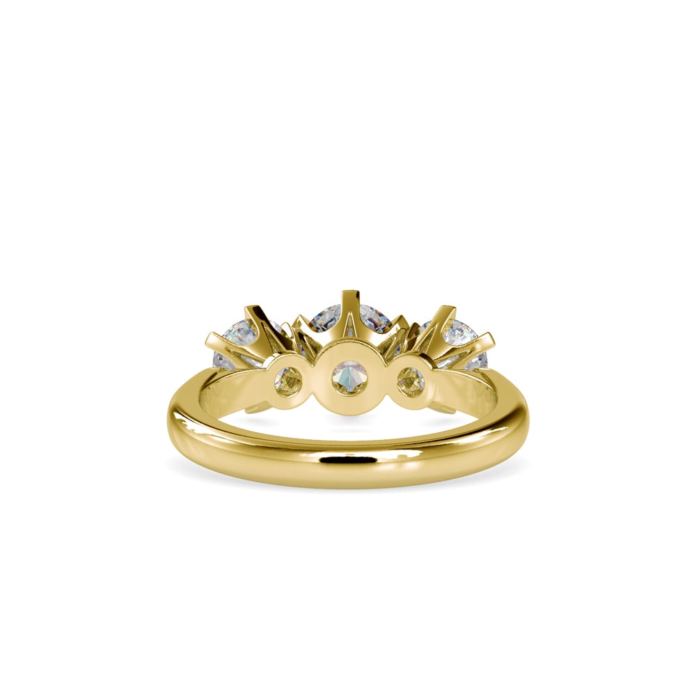 Bague Stella Céleste à Trois Pierres