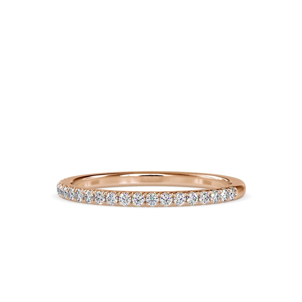 Bague d'anniversaire à serti rond