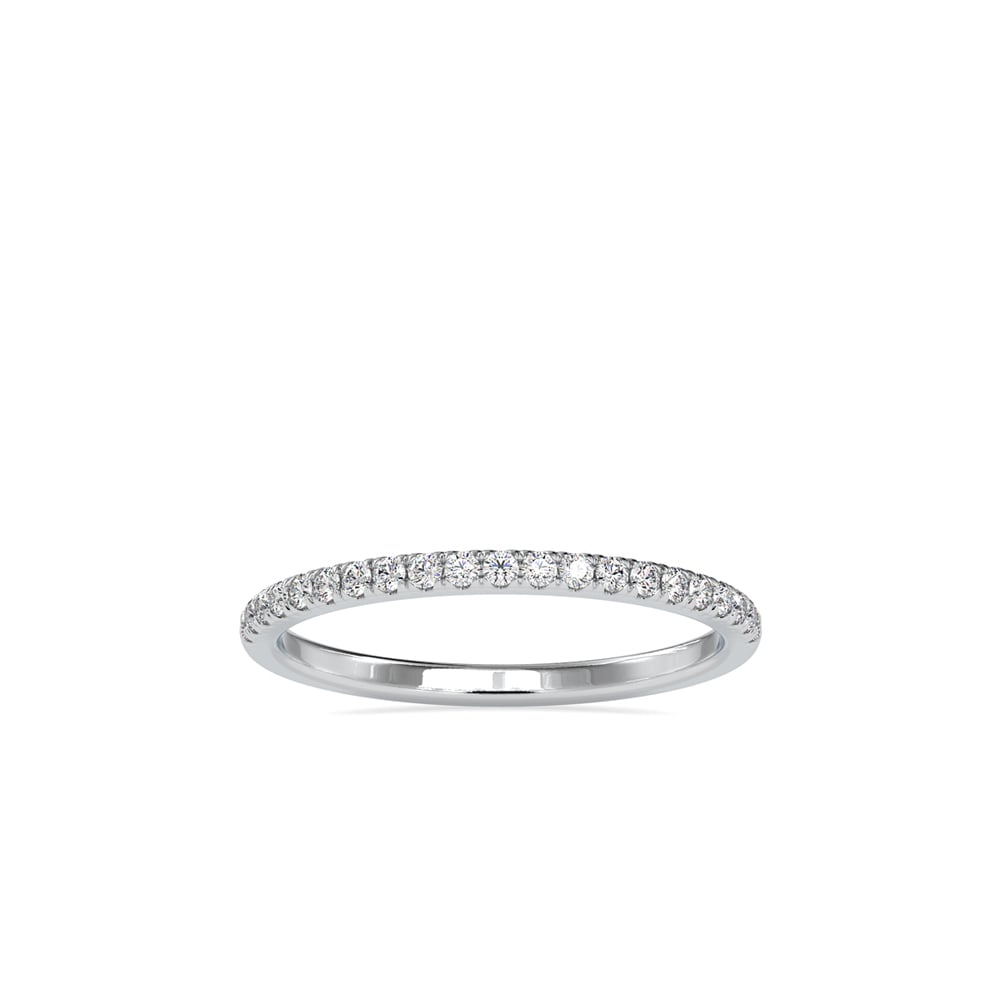 Round Embed Anniversary Ring