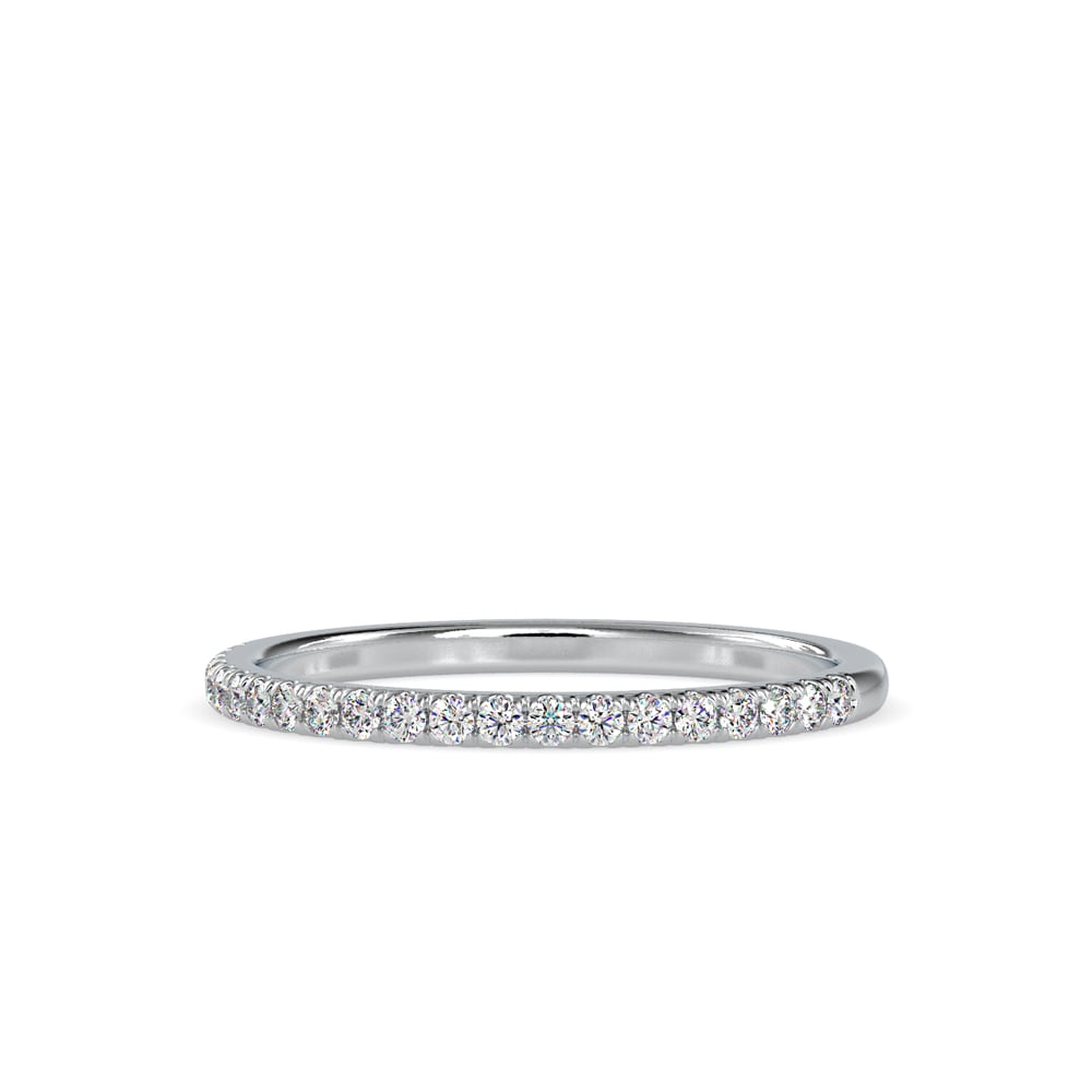 Bague d'anniversaire à serti rond