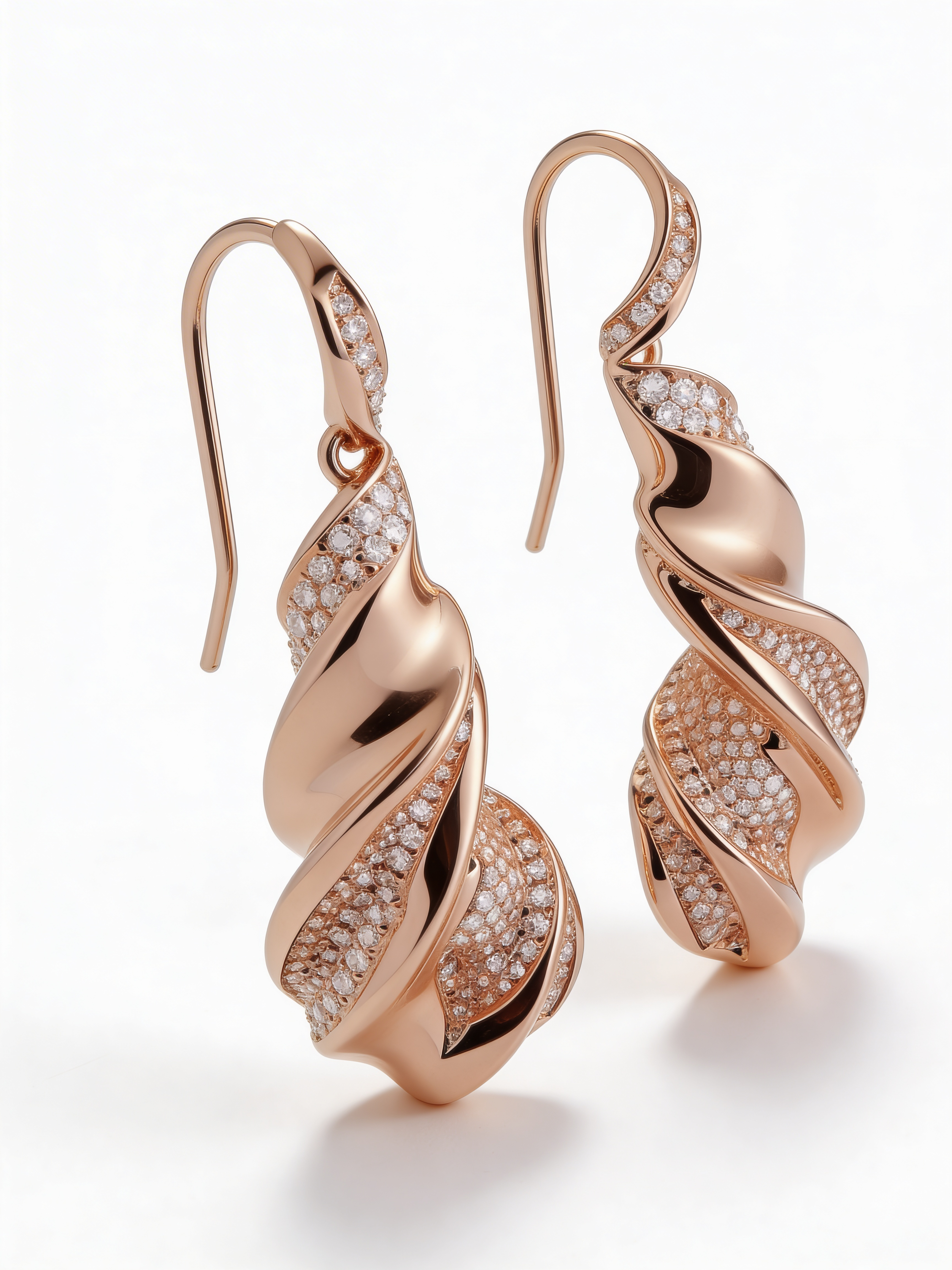 Torsade Rosée Earrings