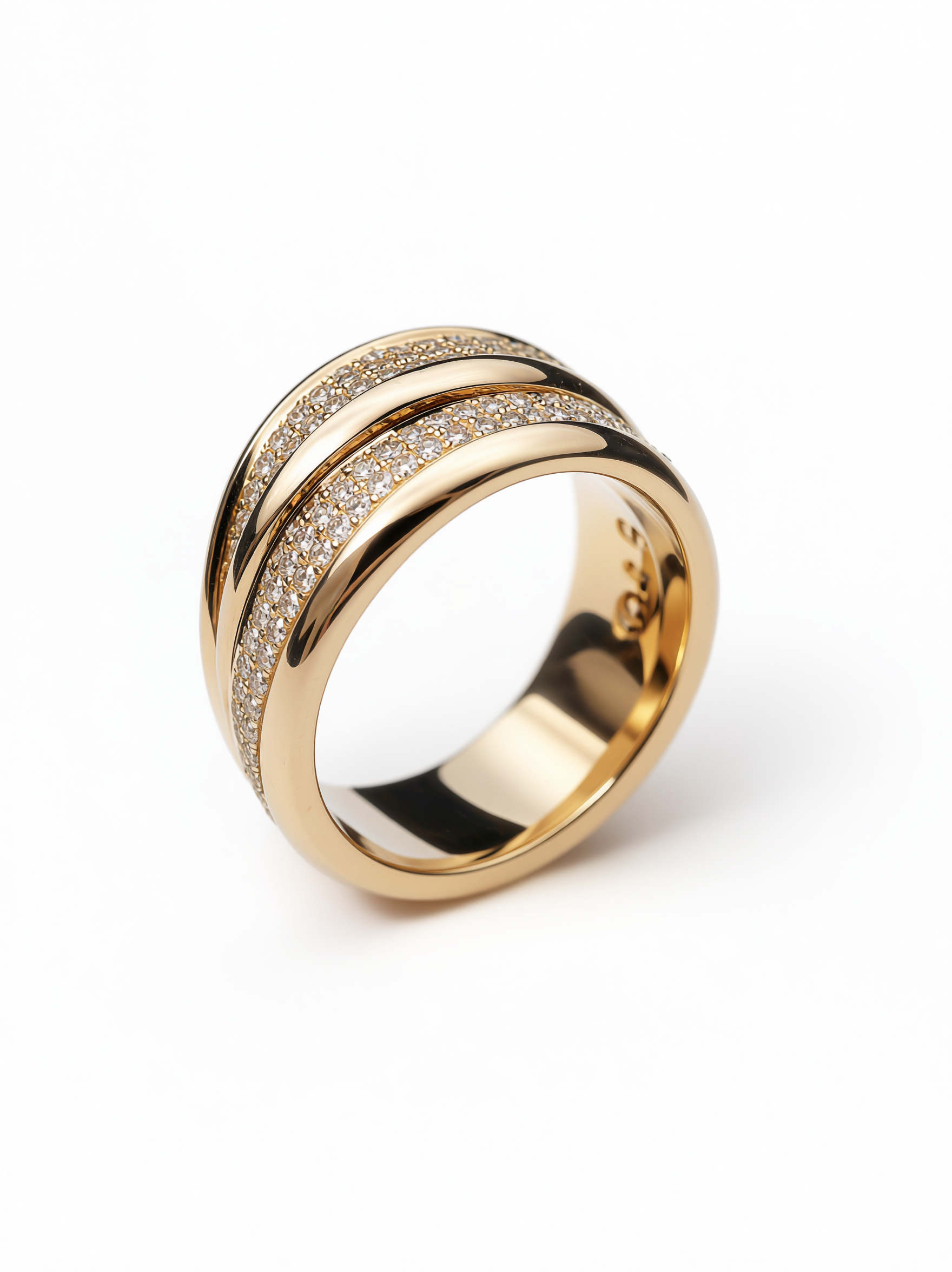 Ruban Pavé Ring