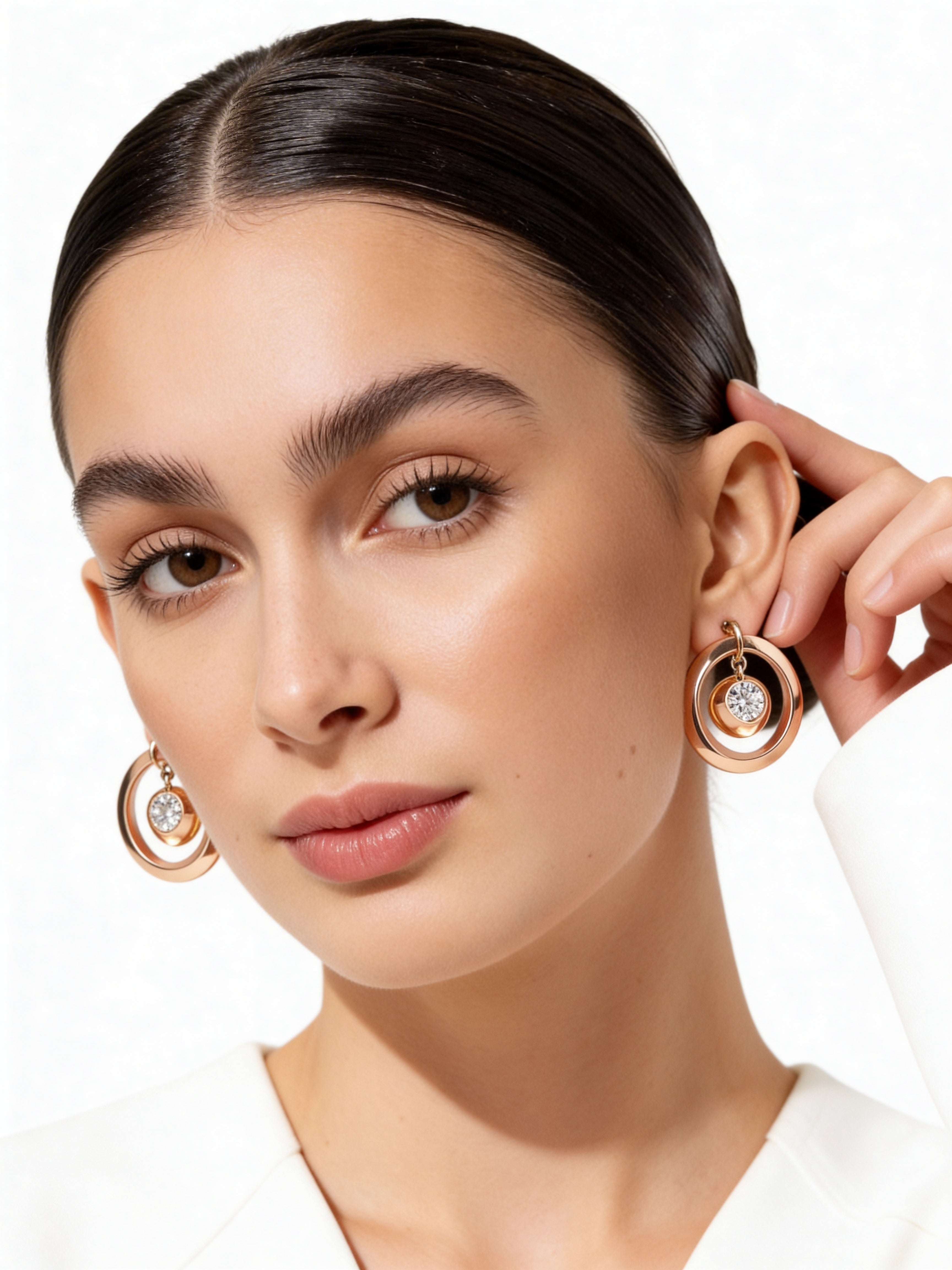 Médaille Lumière Stud Earrings