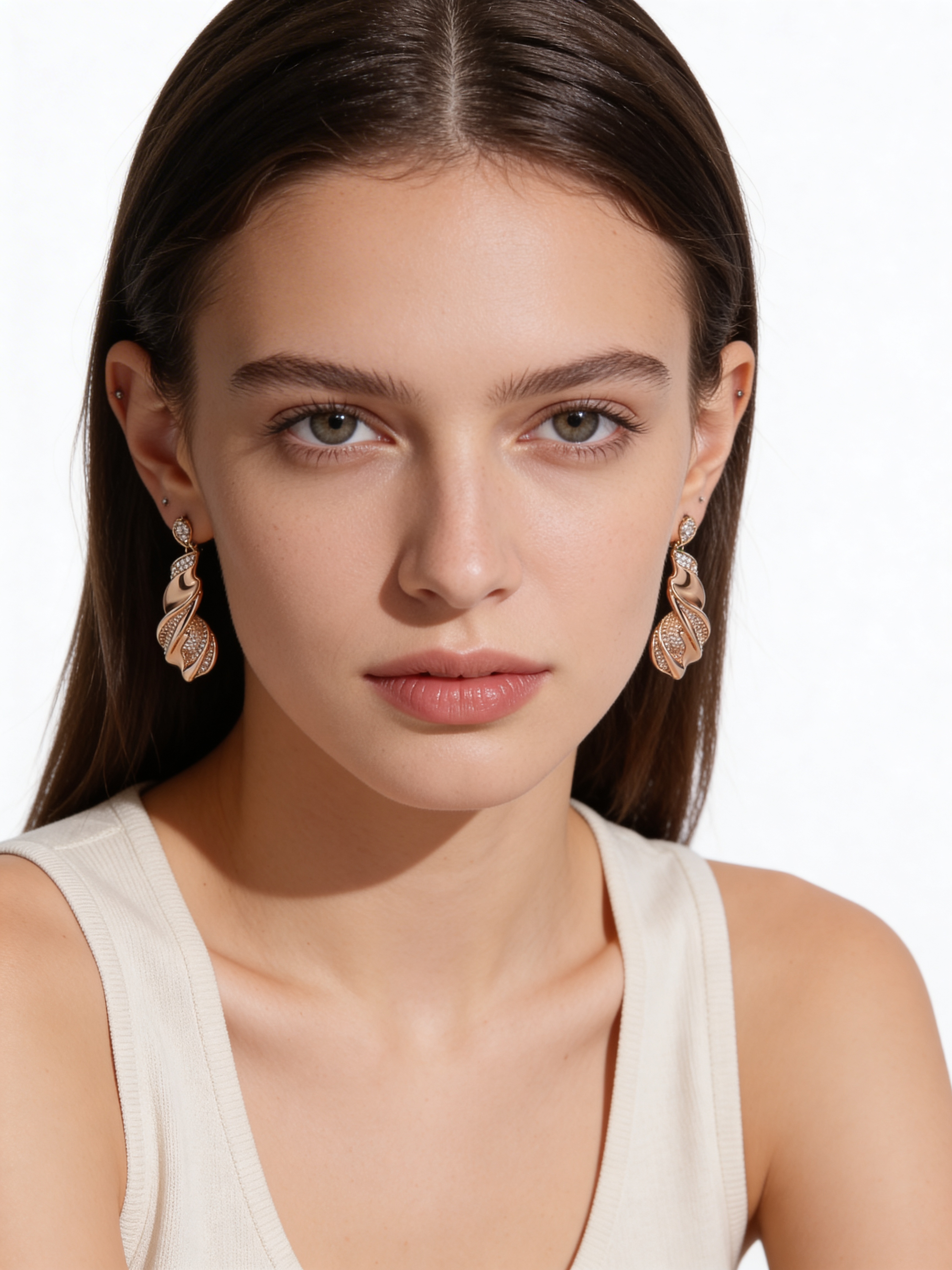 Torsade Rosée Earrings