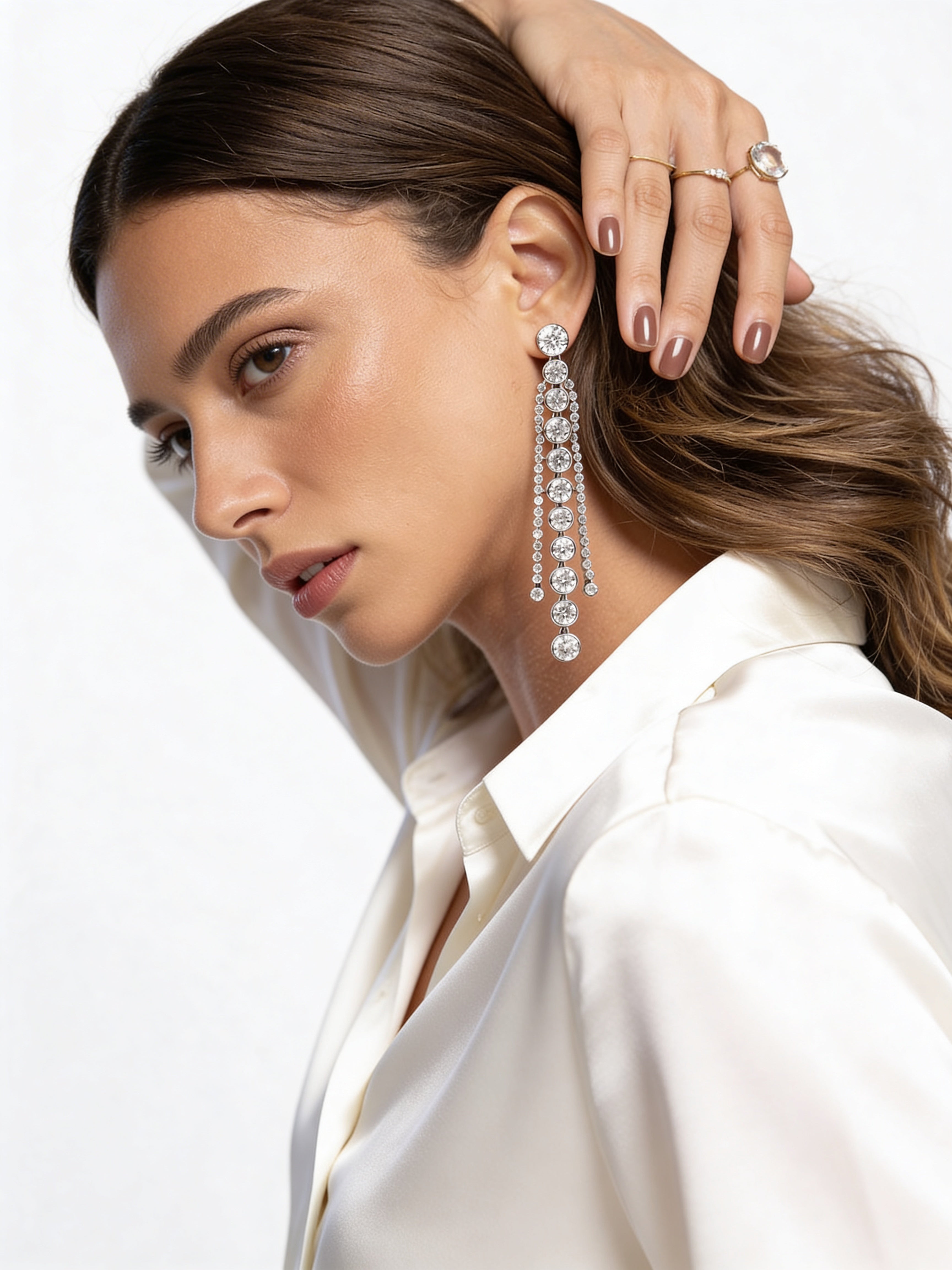 Frange Rivière Earrings