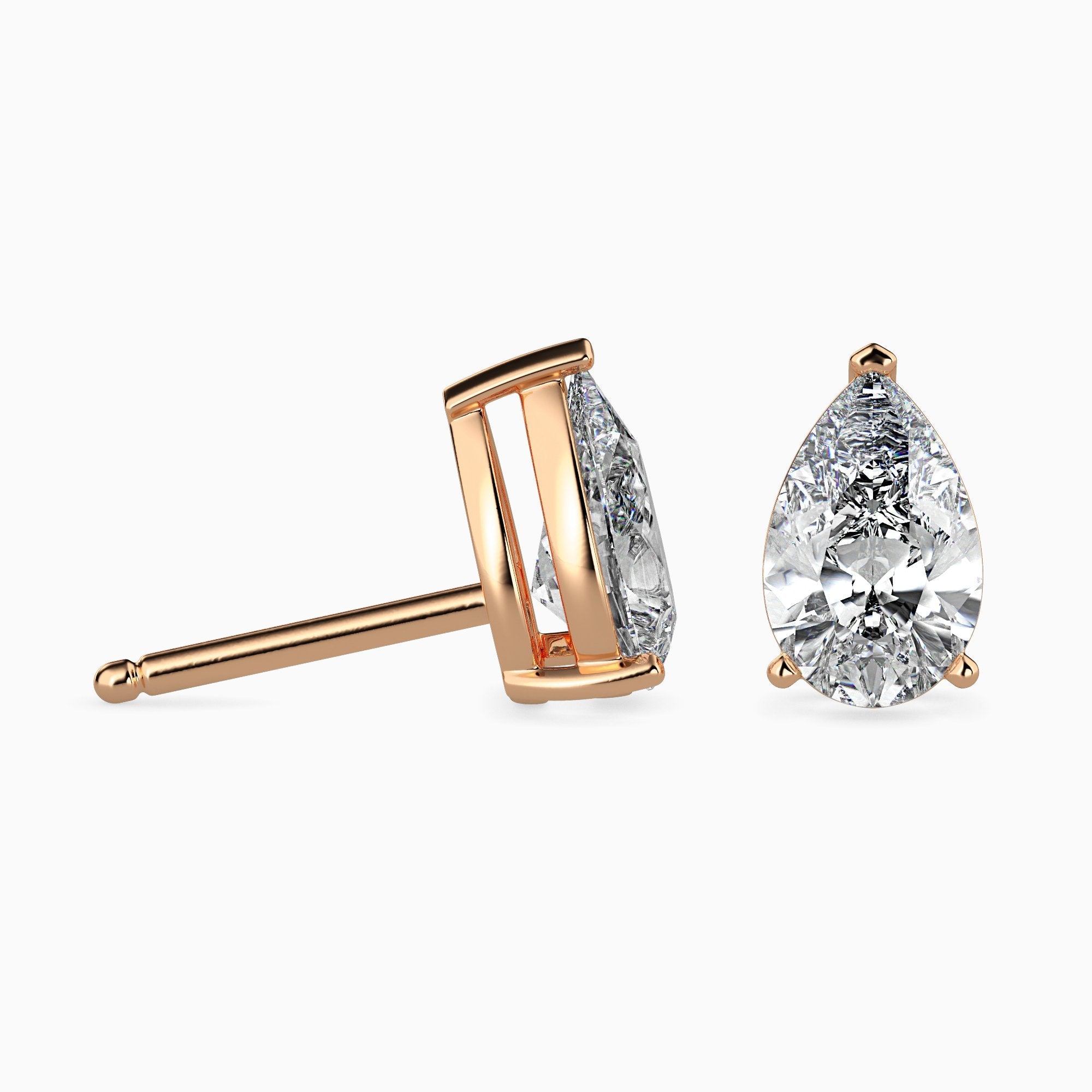 Boucles d'oreilles poires Solitaire Megan