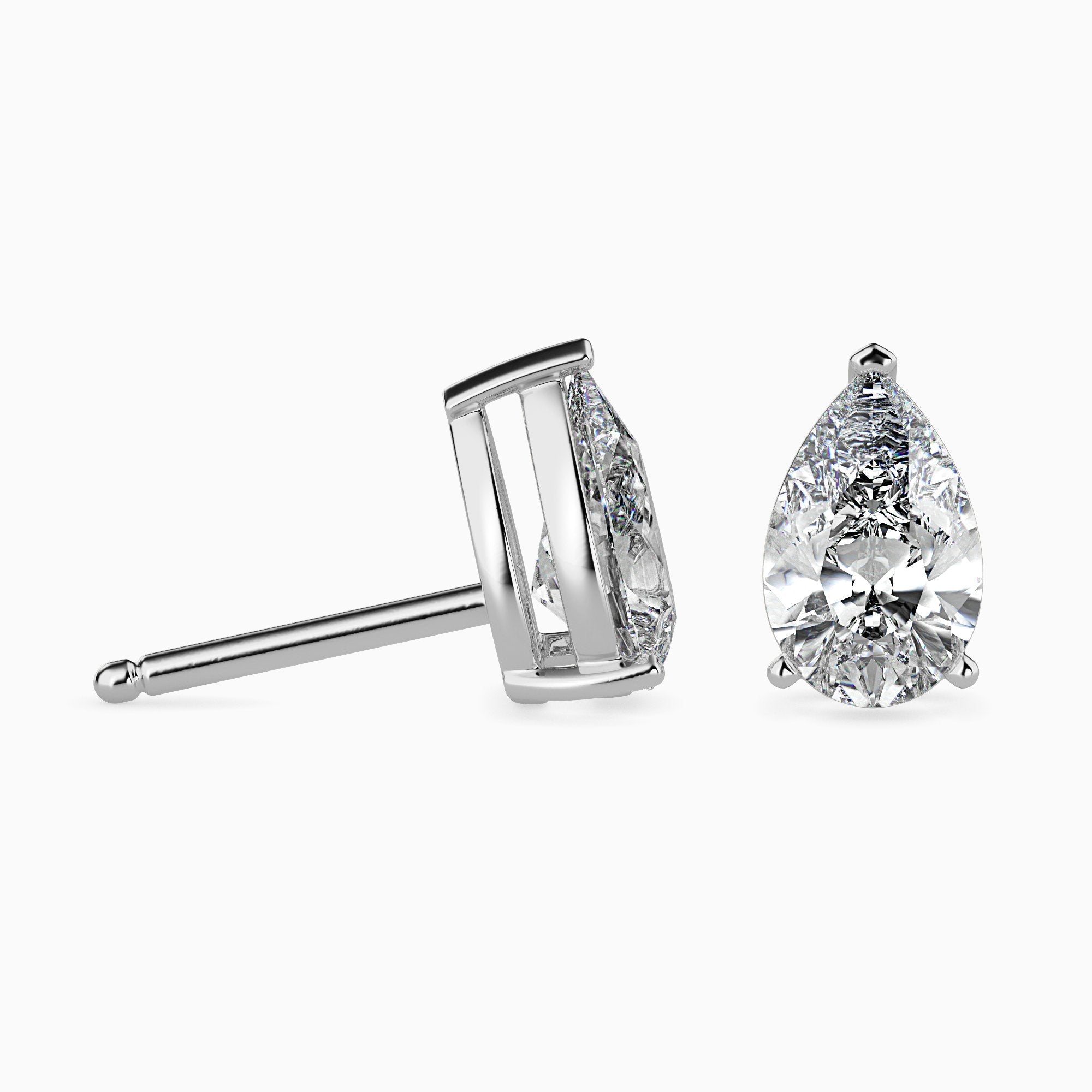Boucles d'oreilles poires Solitaire Megan