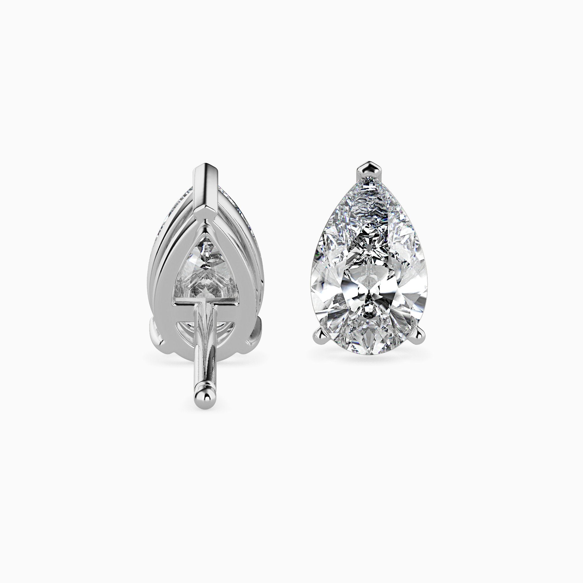 Boucles d'oreilles poires Solitaire Megan