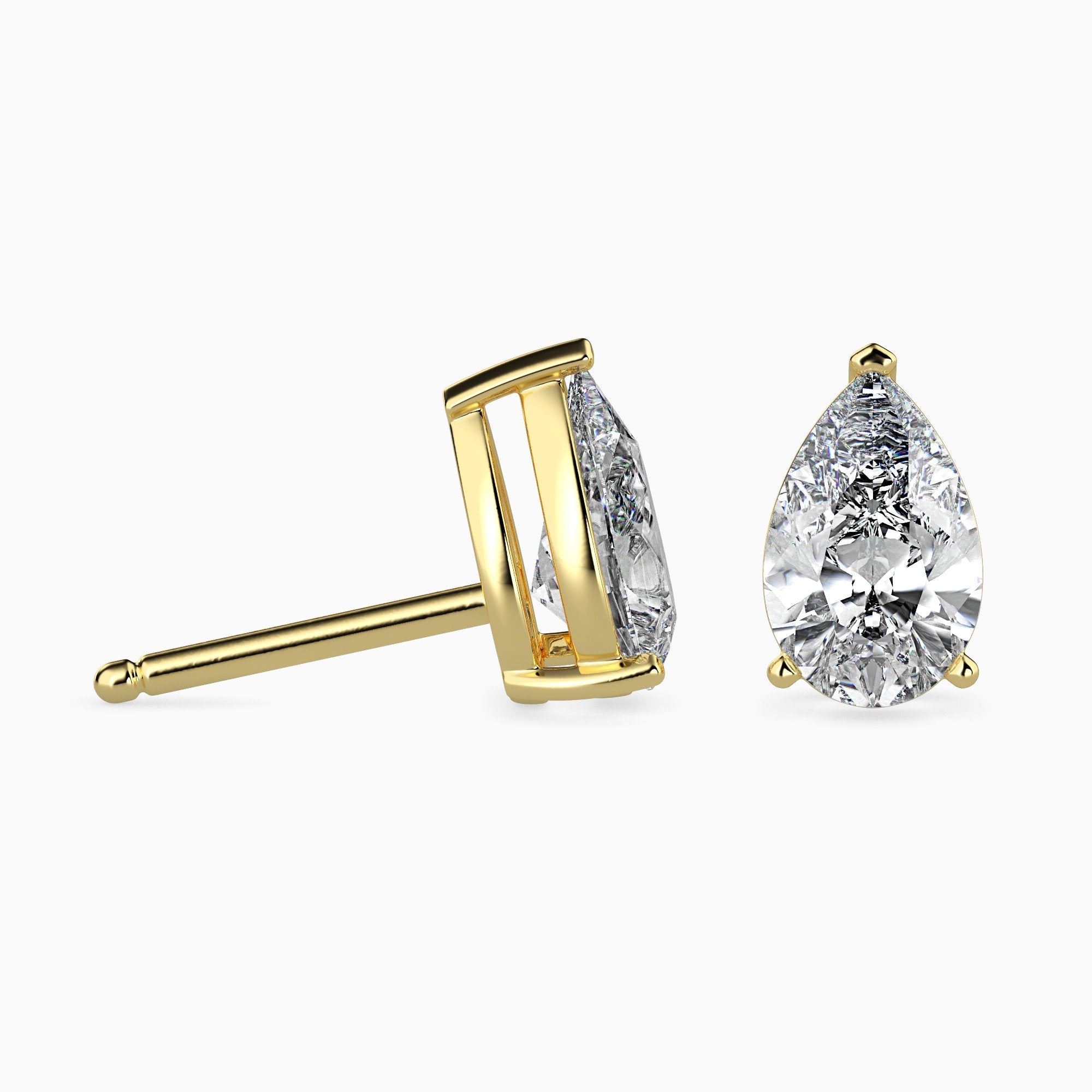 Boucles d'oreilles poires Solitaire Megan