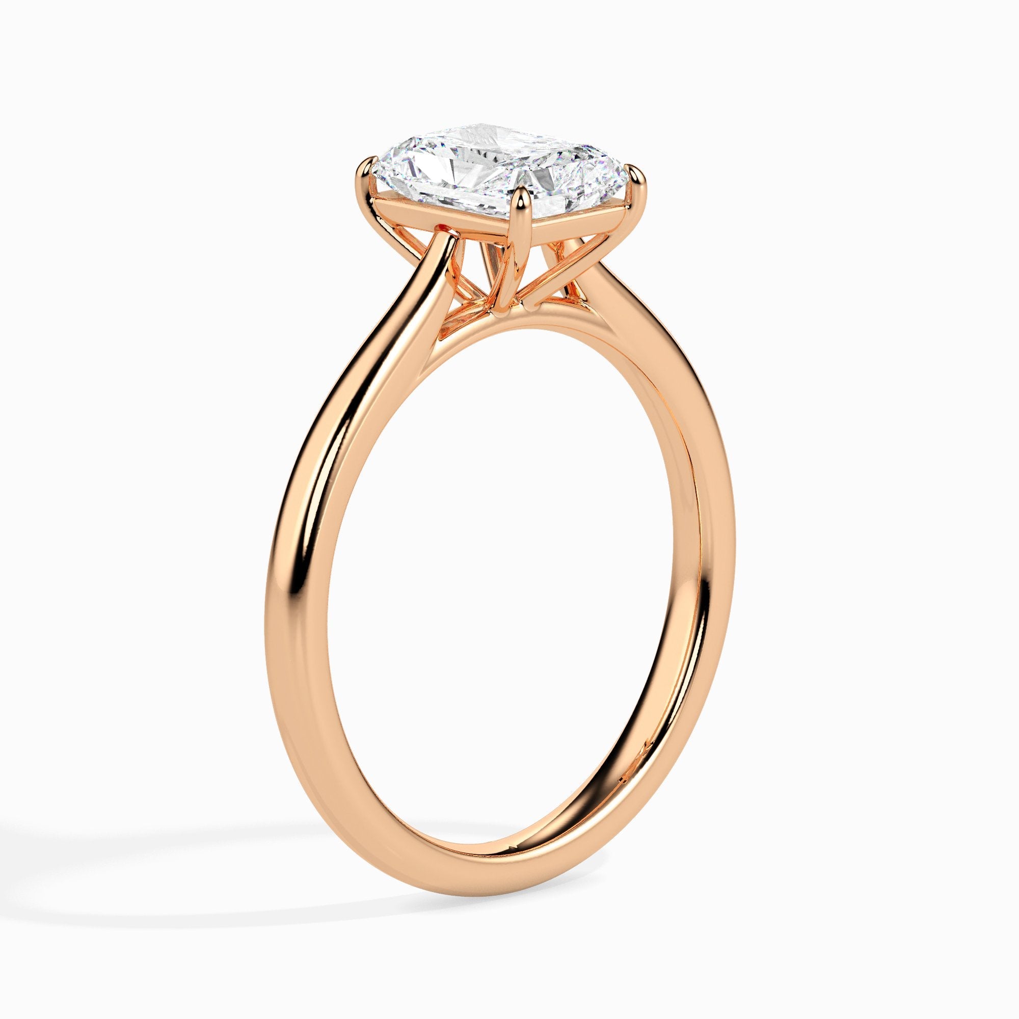 1 ctw Solitaire Radiant Ring