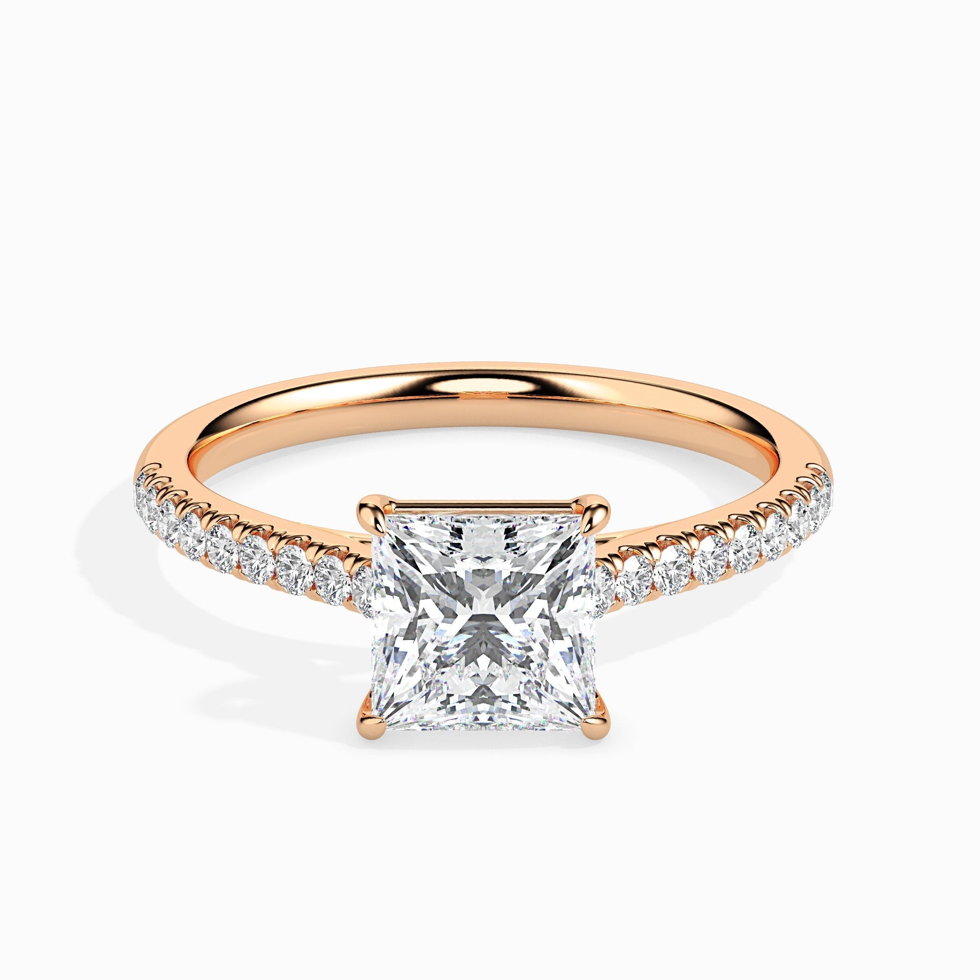 Lucrezia Solitaire Pavé Princesse