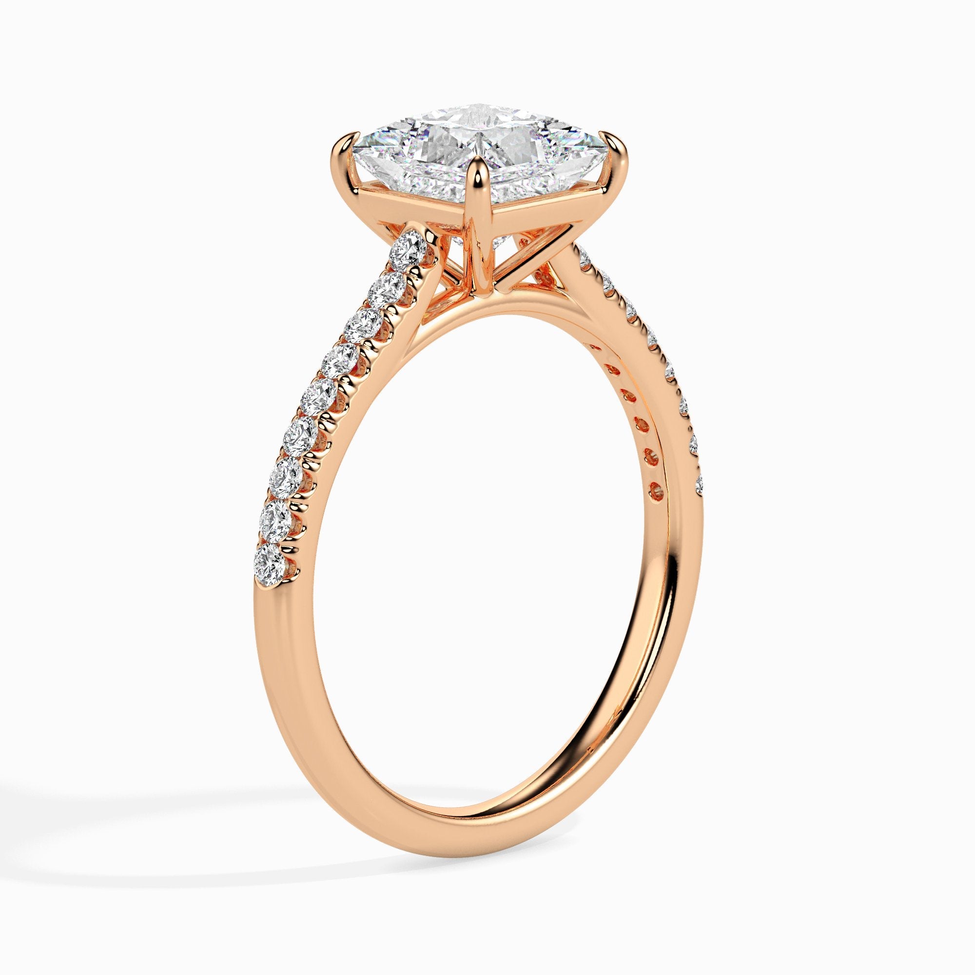 Bague Princesse Pavée Lucrezia Solitaire