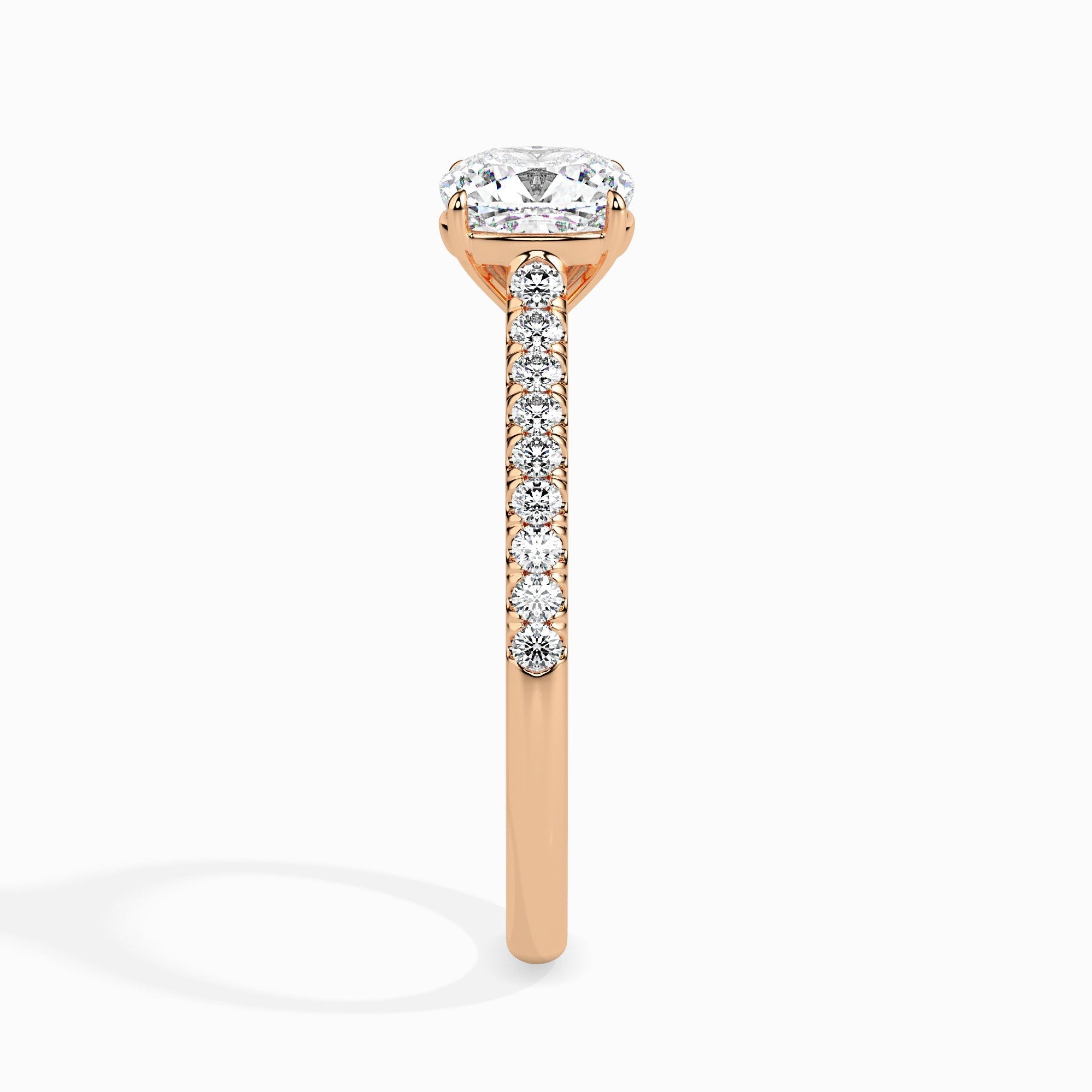 Bague coussin Nina Solitaire Pavé