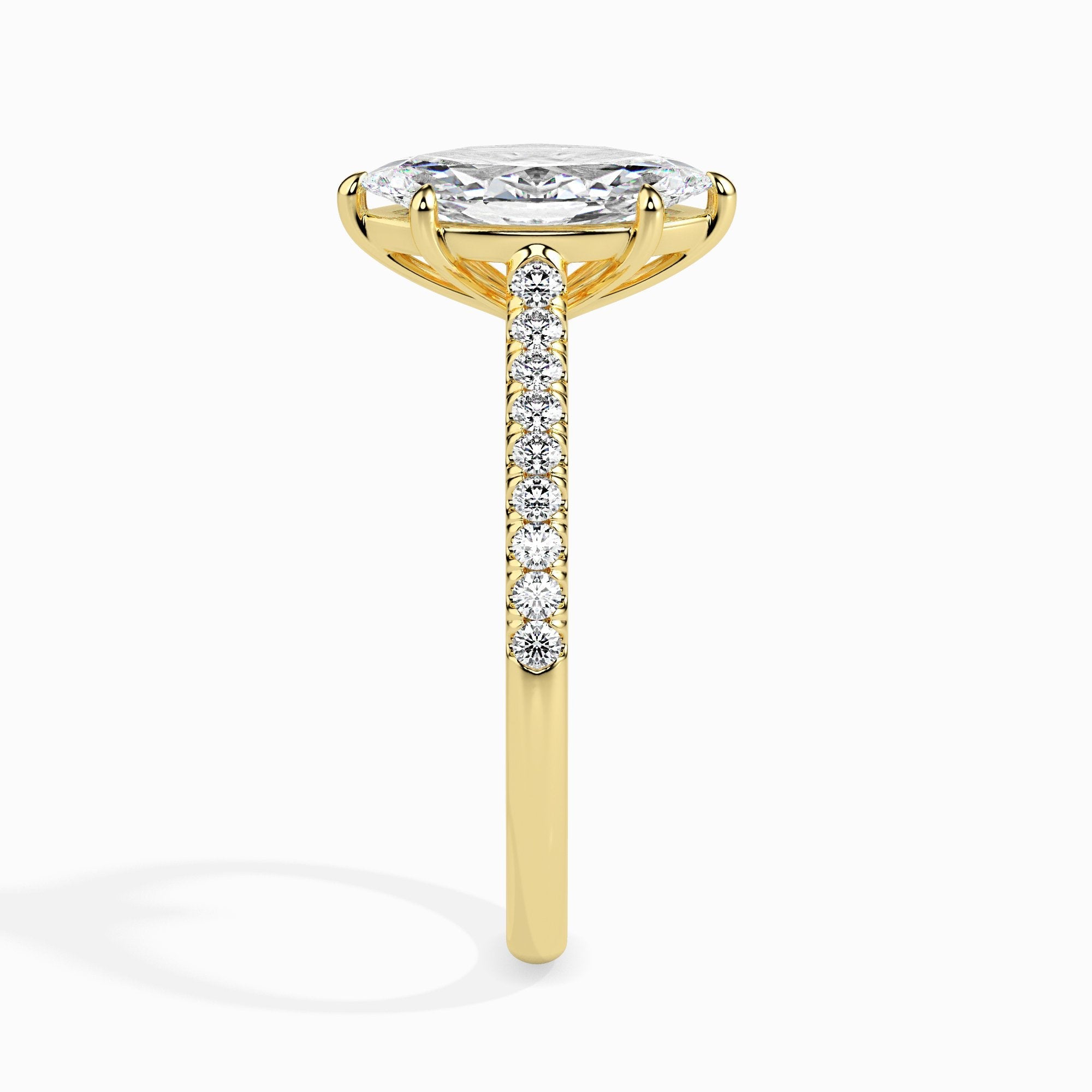 Bague Mimi Solitaire Marquise Pavée