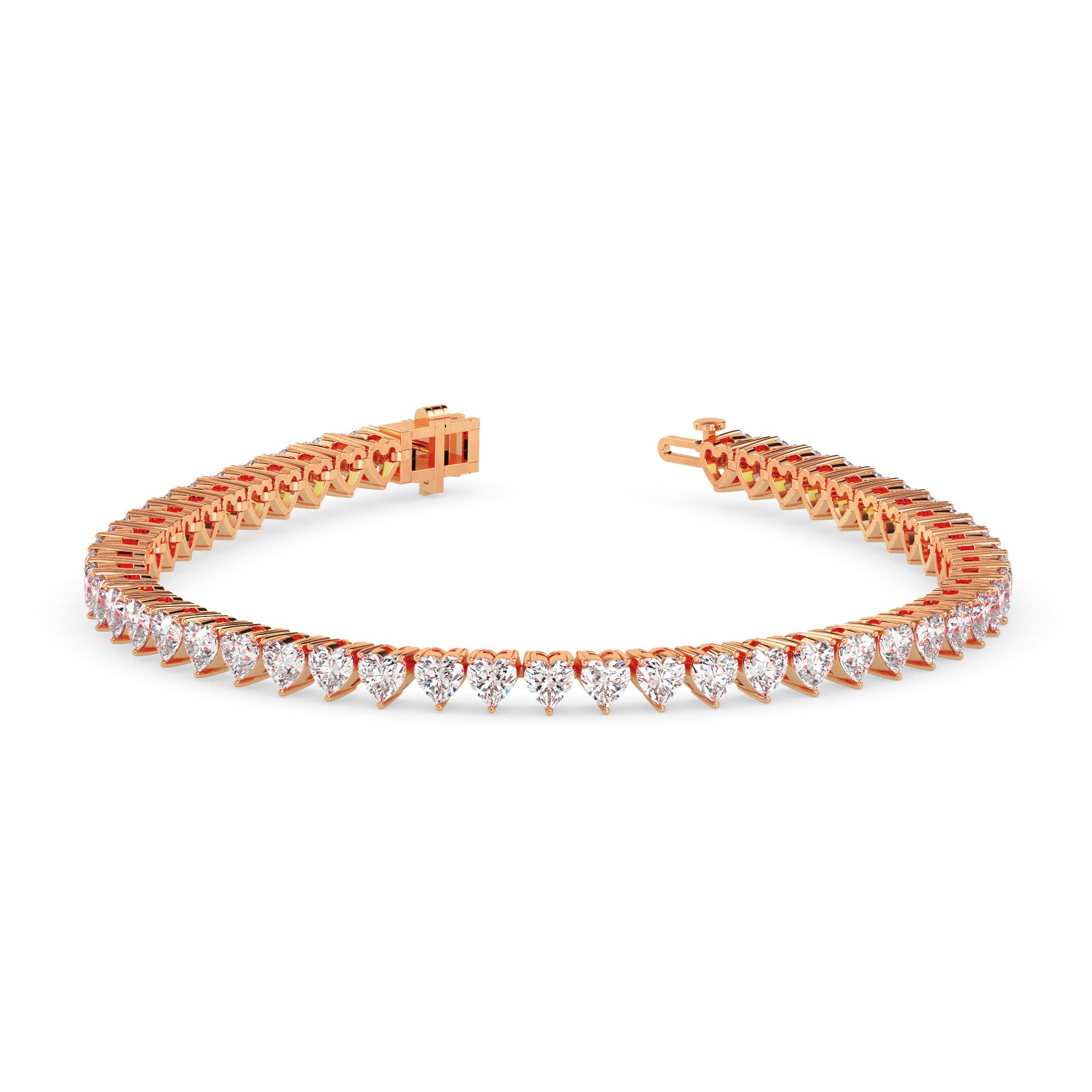 Heart Tennis Bracelet