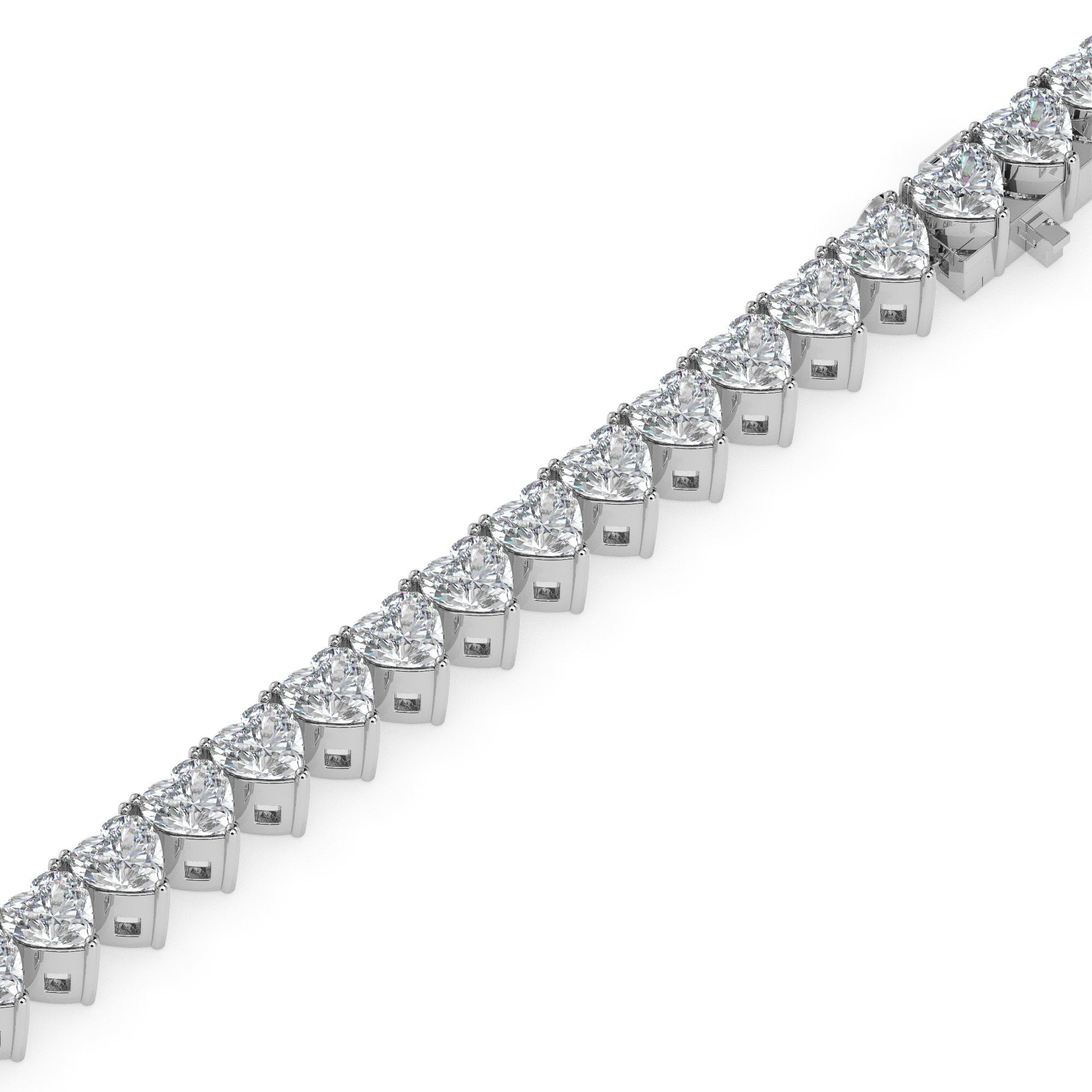 3 ctw Heart Tennis Bracelet