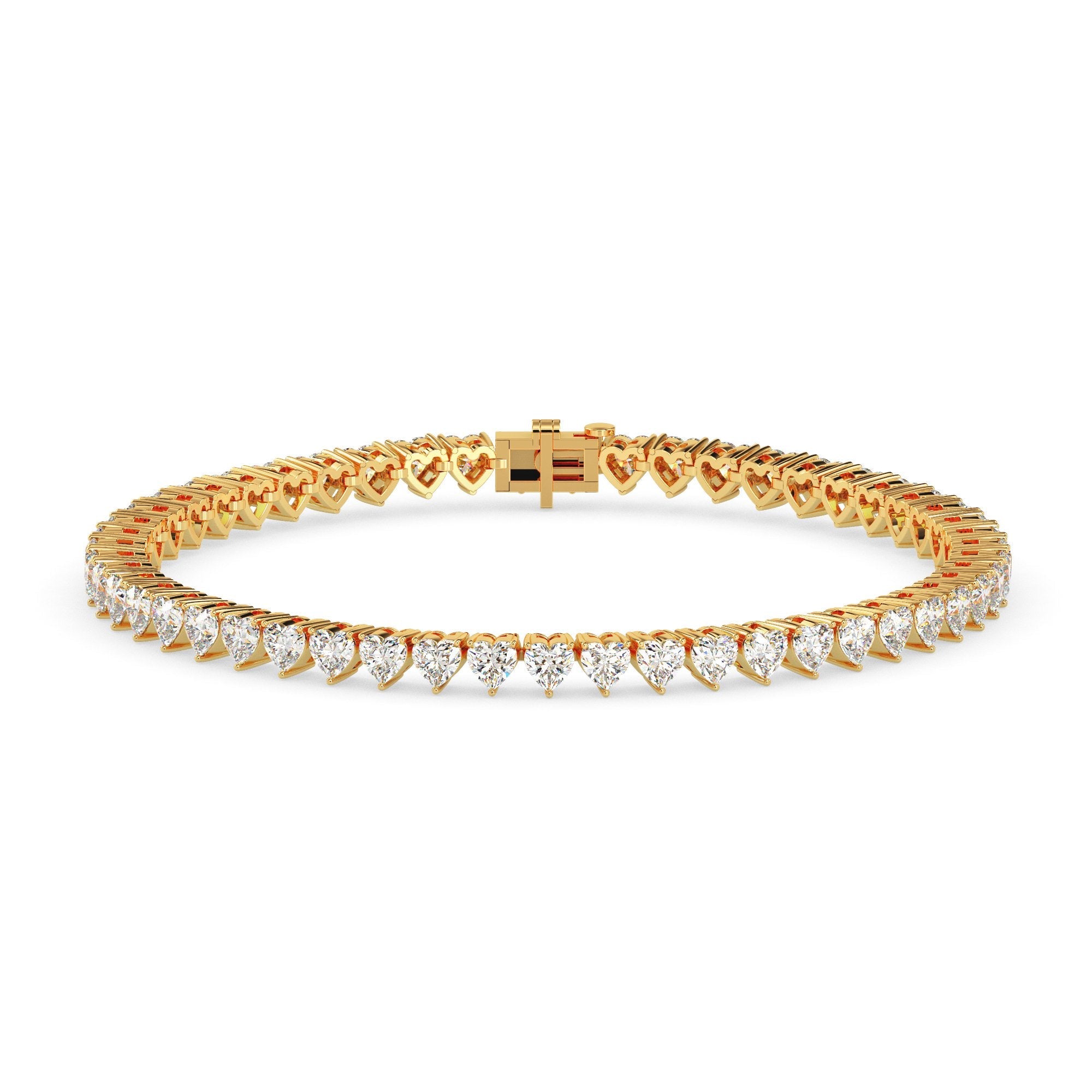 3 ctw Heart Tennis Bracelet