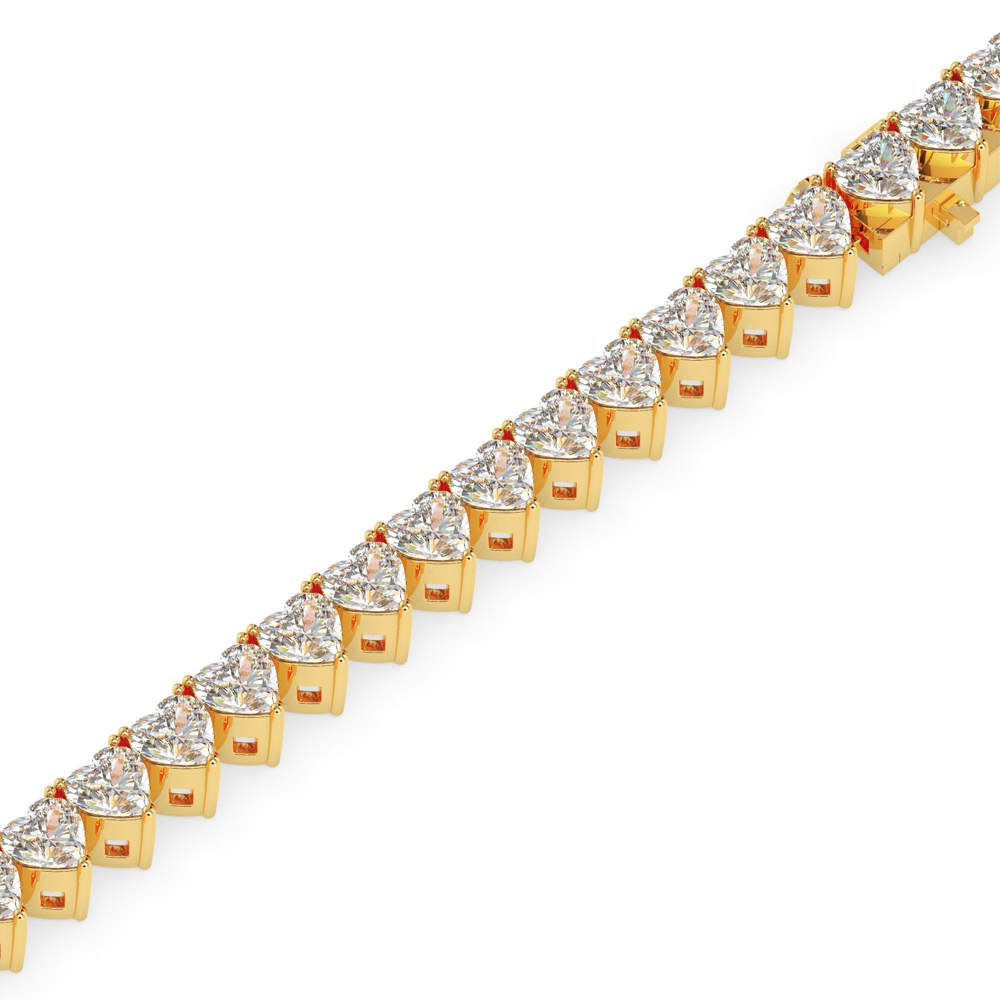 3 ctw Heart Tennis Bracelet
