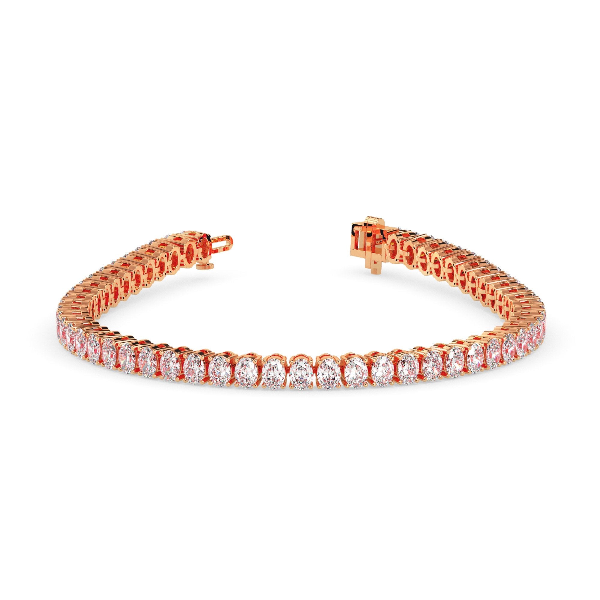 Bracelet de tennis ovale