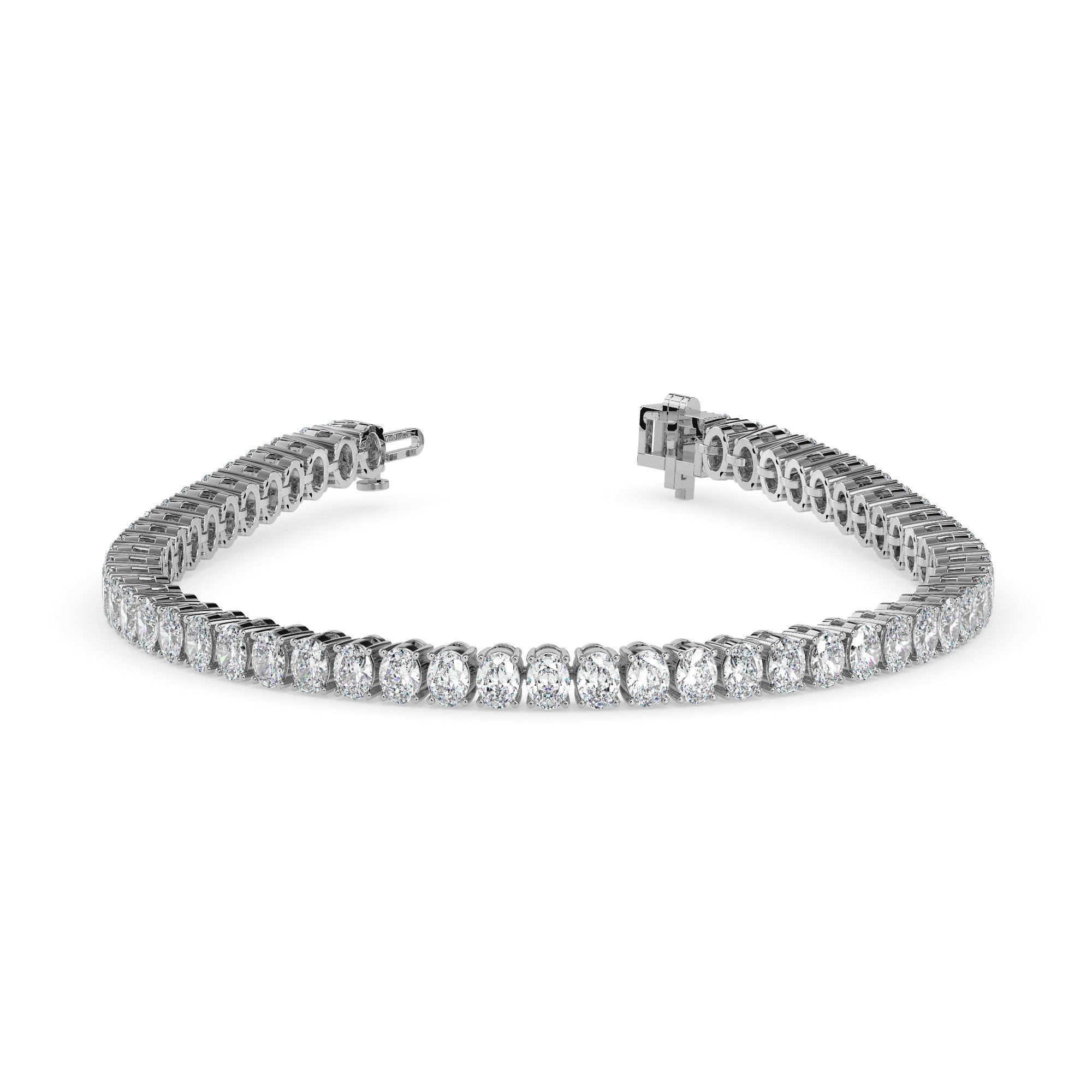 Bracelet de tennis ovale