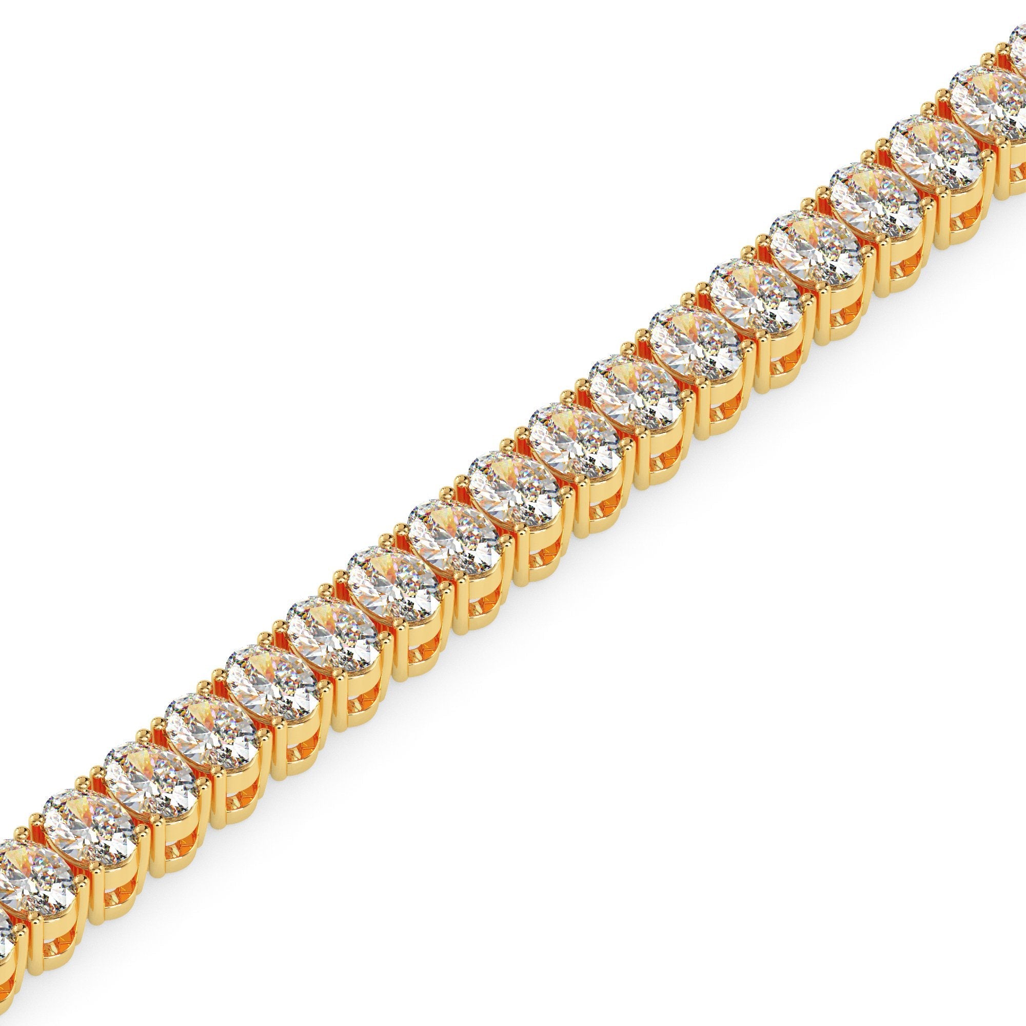 Bracelet de tennis ovale