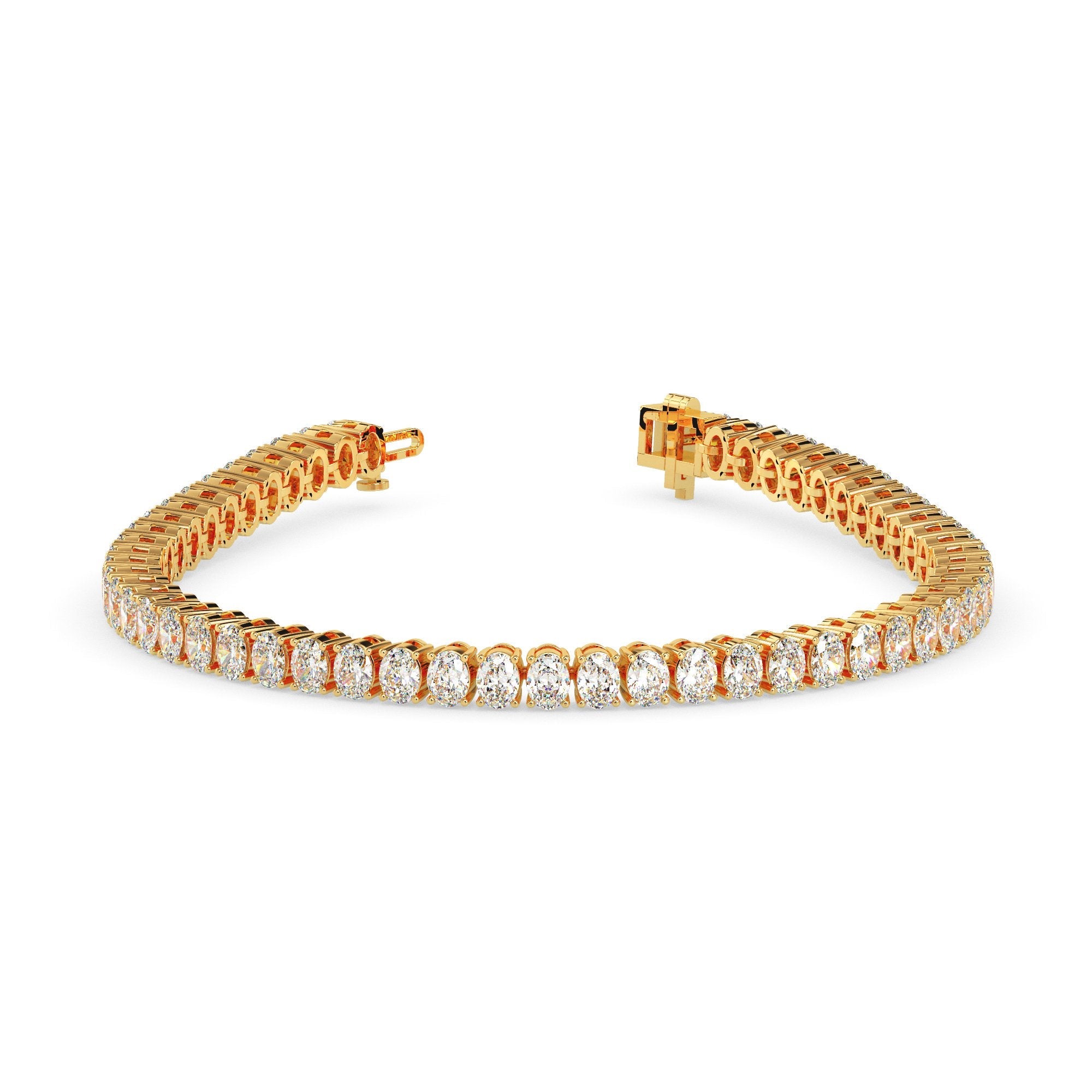 Bracelet de tennis ovale