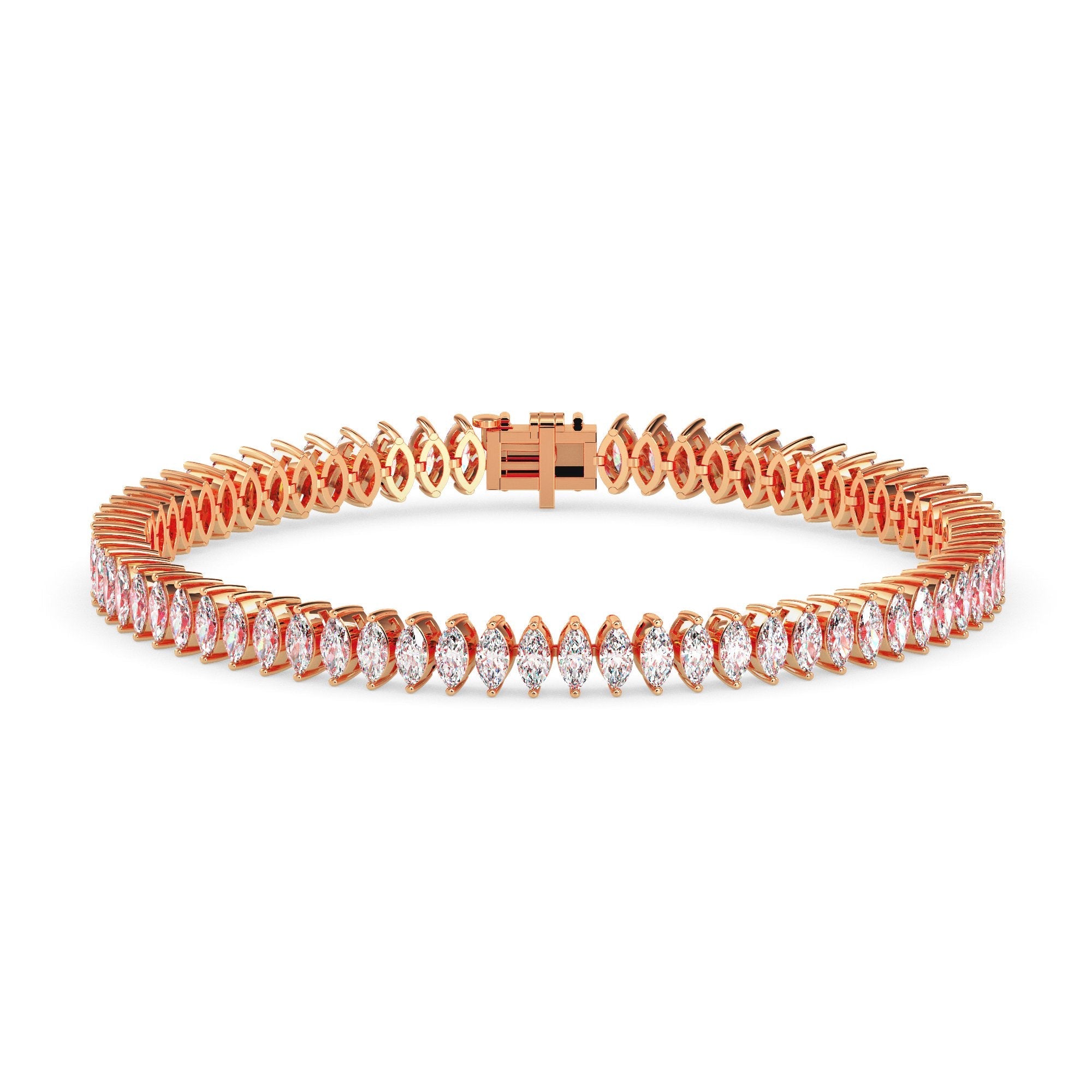 Bracelet tennis marquise