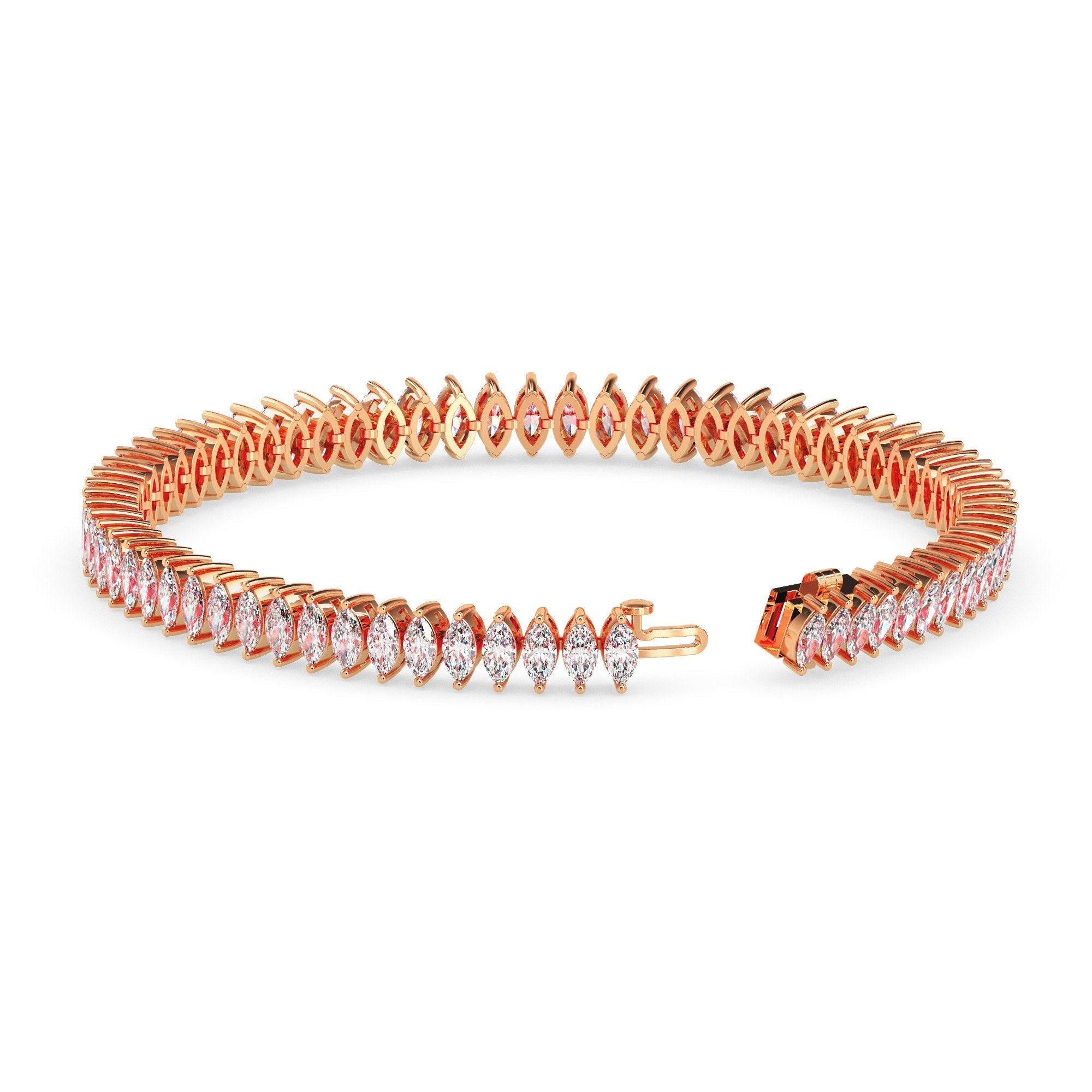 Bracelet tennis marquise