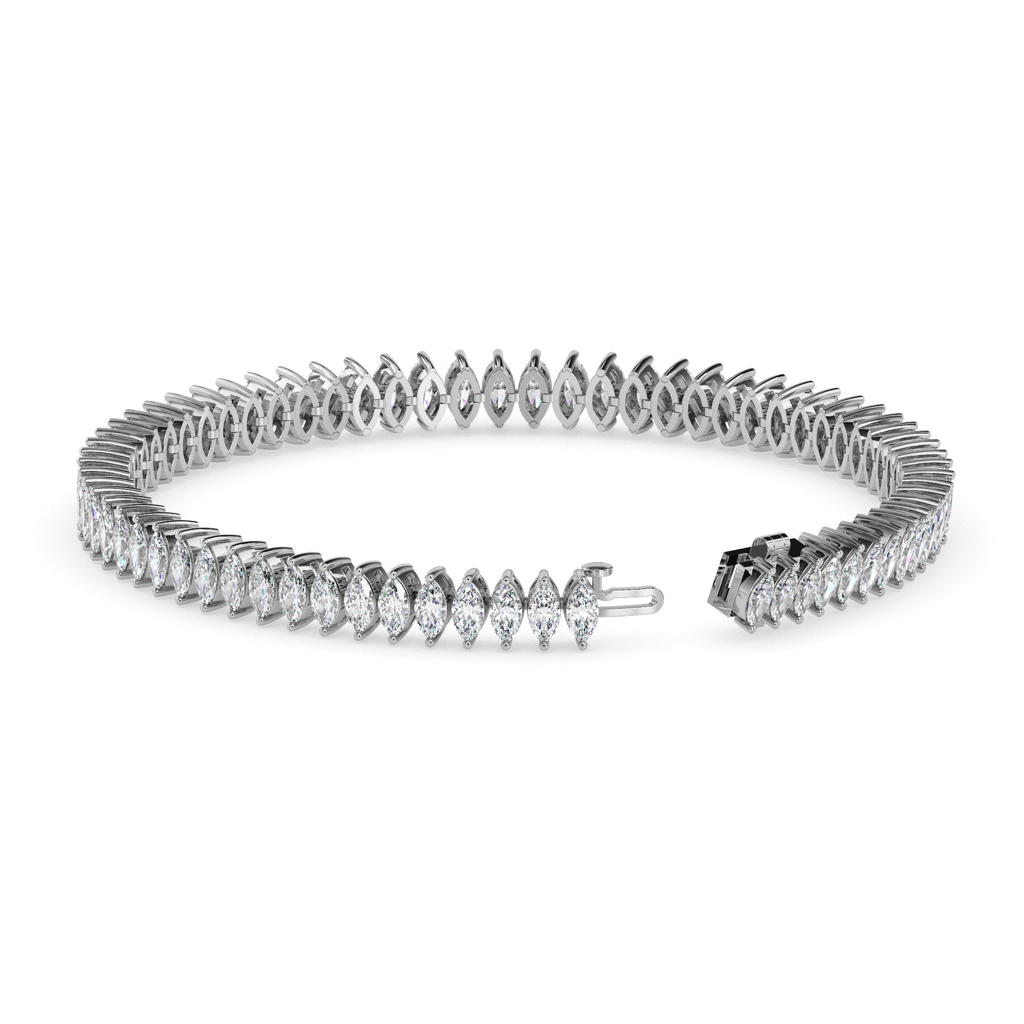 Bracelet tennis marquise
