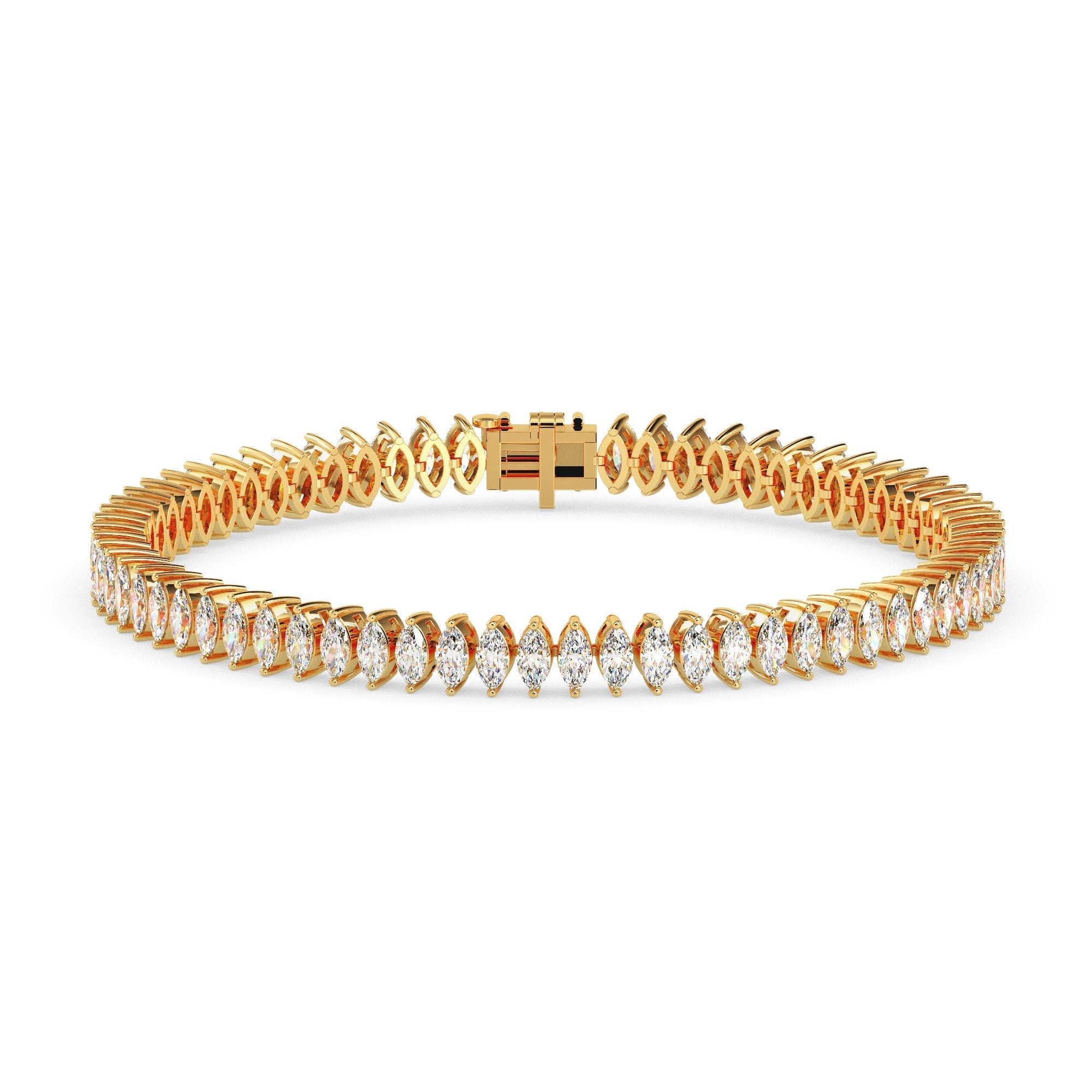 Bracelet tennis marquise