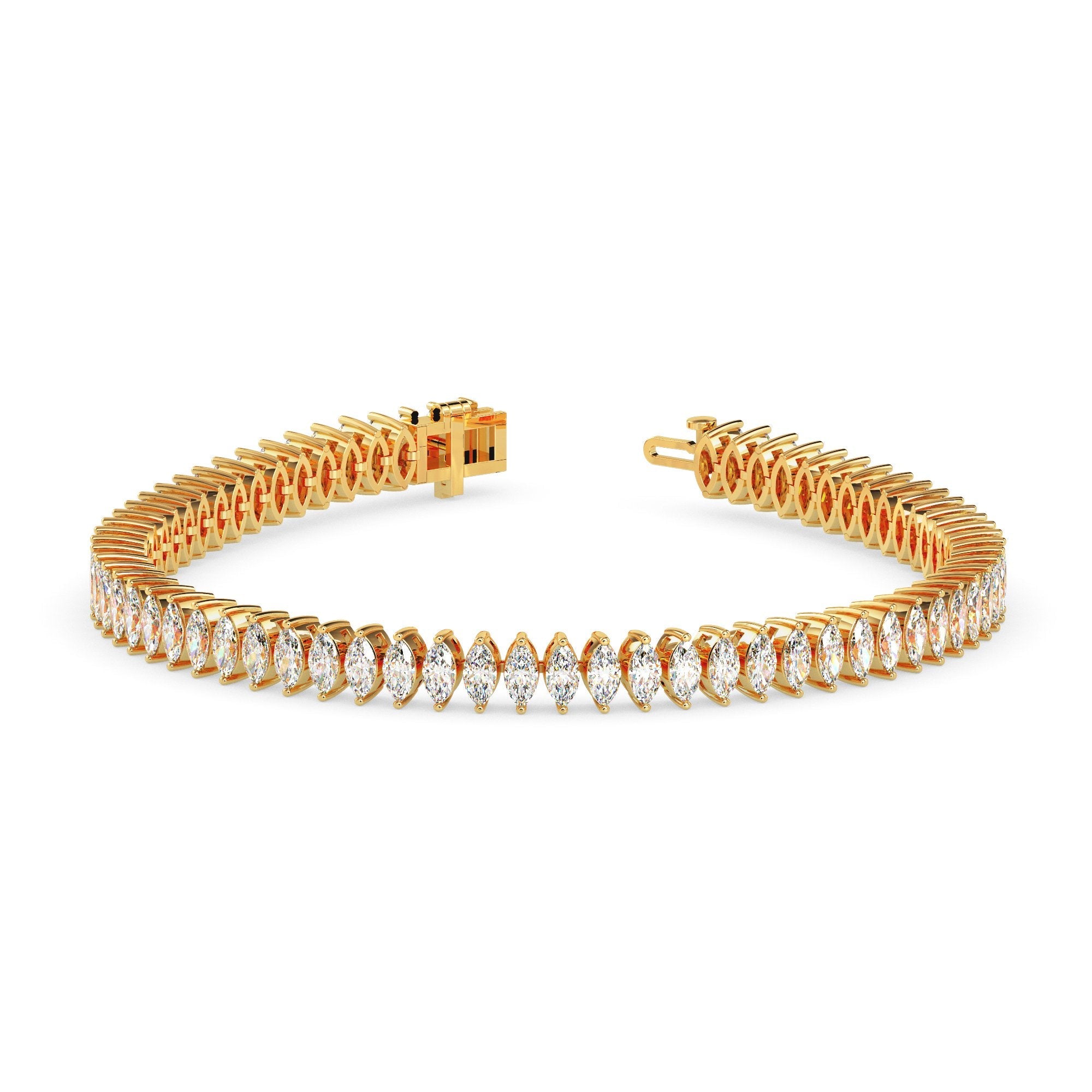 Bracelet tennis marquise