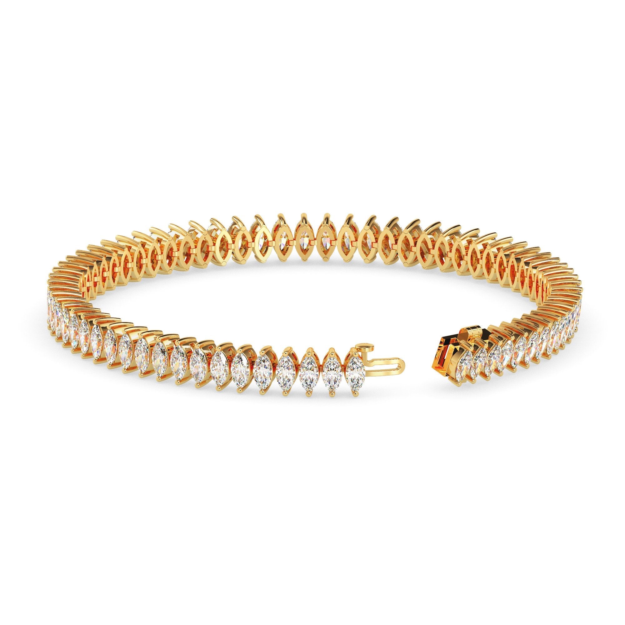 Bracelet tennis marquise