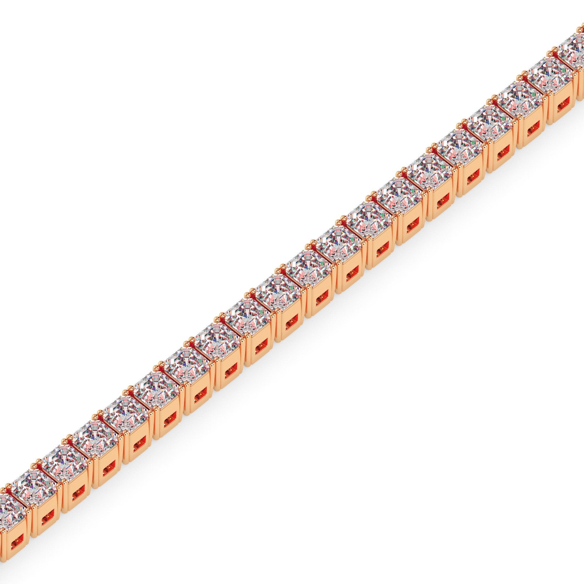 Asscher Tennis Bracelet