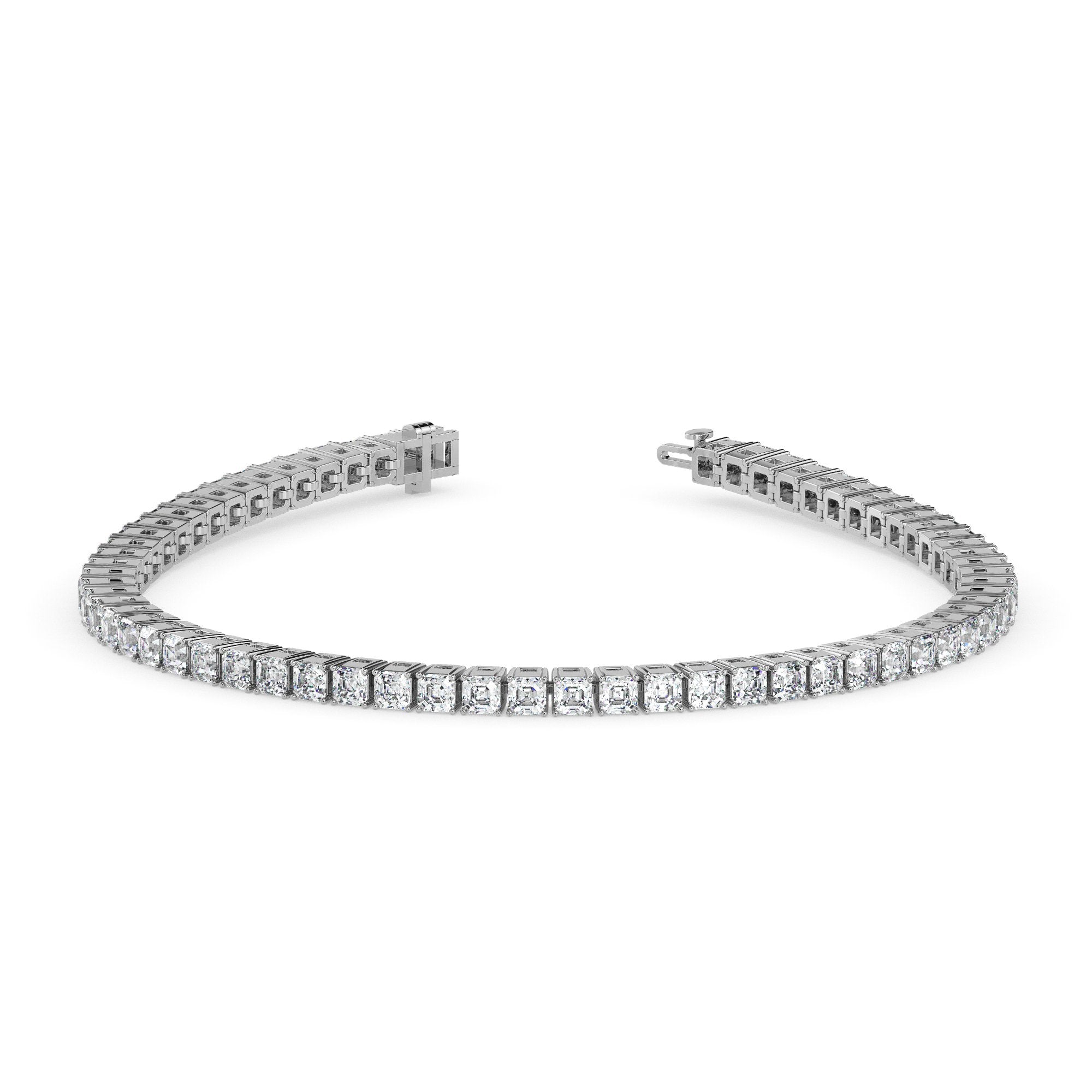 Asscher Tennis Bracelet