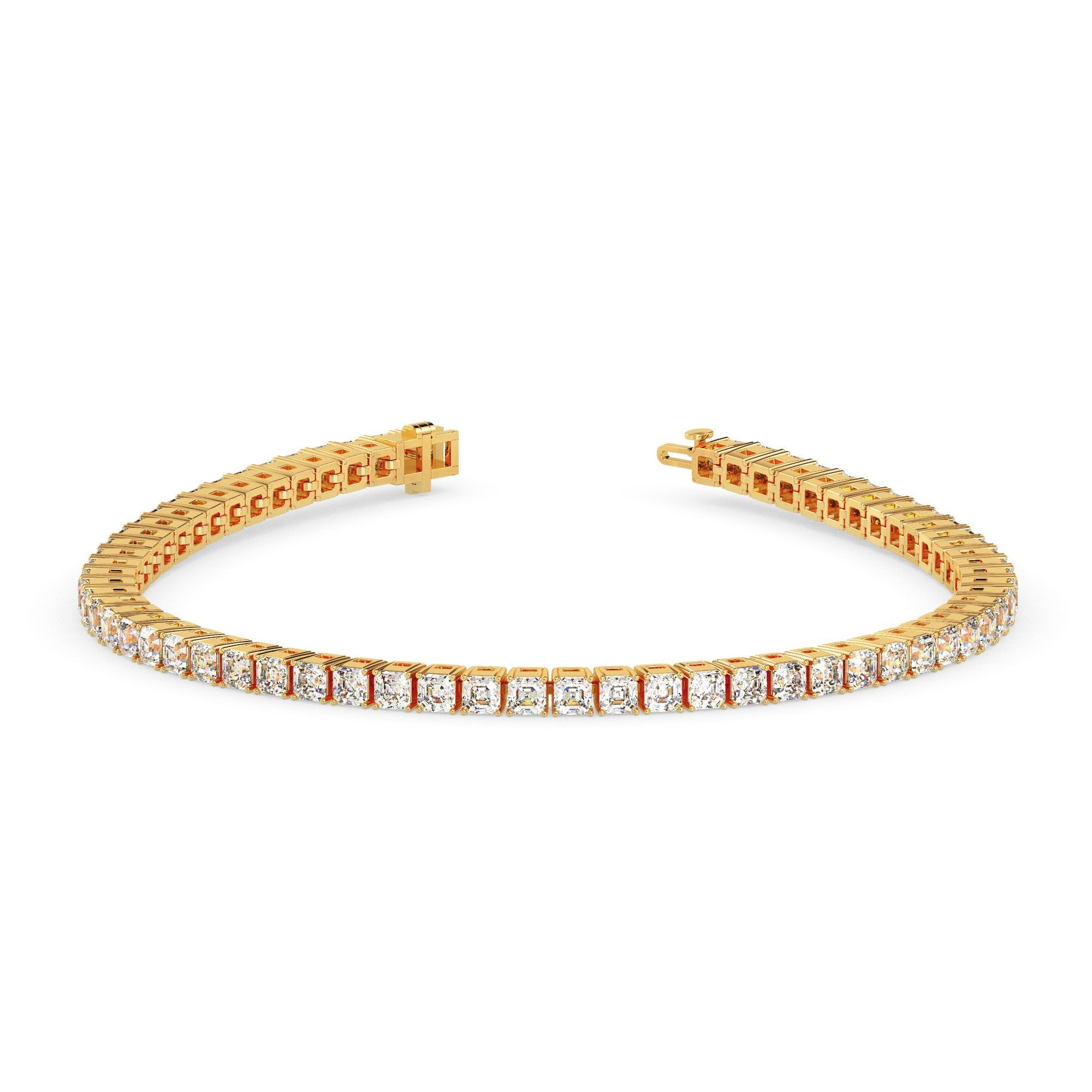 Asscher Tennis Bracelet