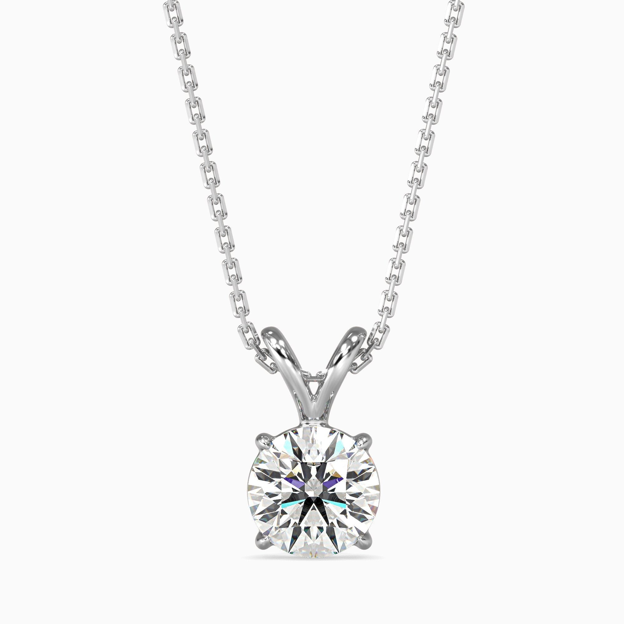 Paula Solitaire Round Pendant