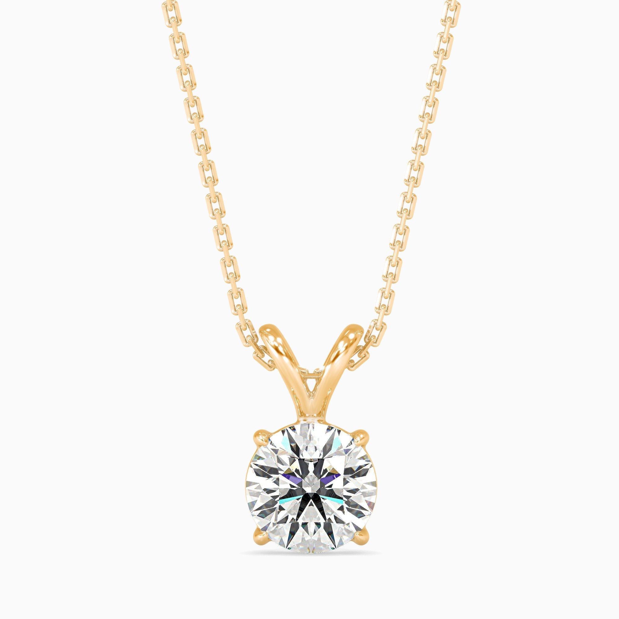 1 ctw Solitaire Round Pendant