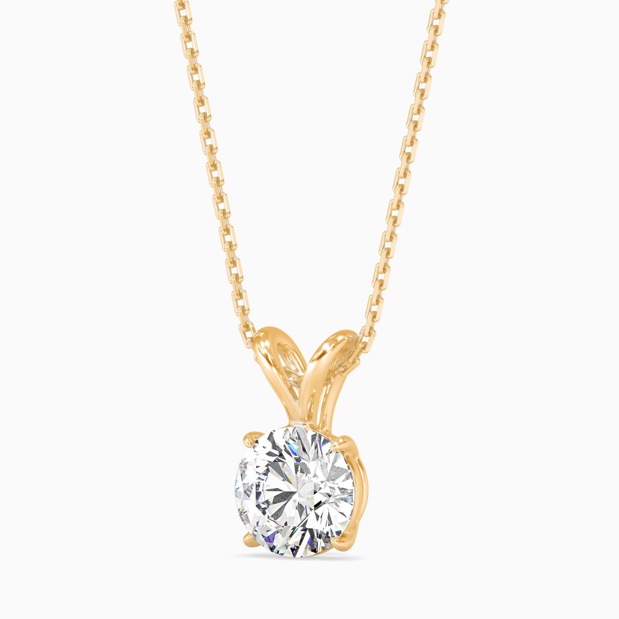 1 ctw Solitaire Round Pendant