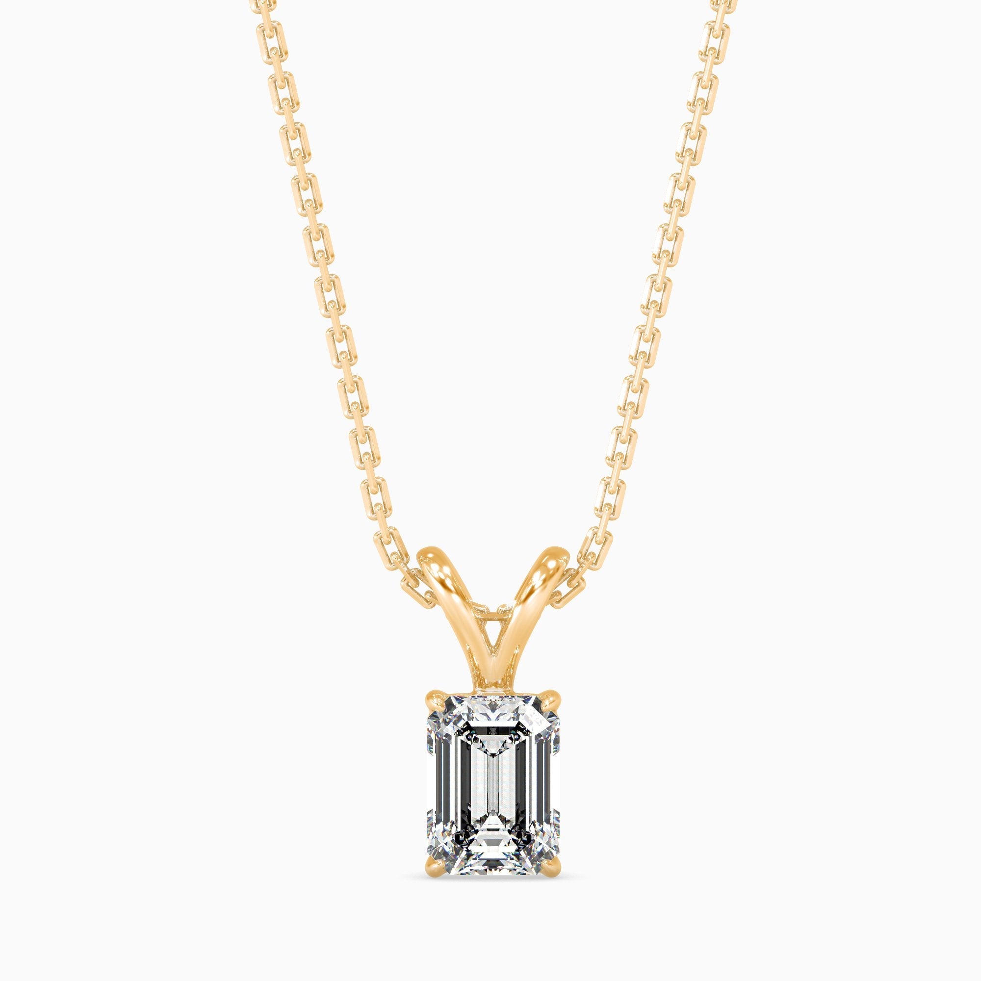 Maria Solitaire Emerald Pendant