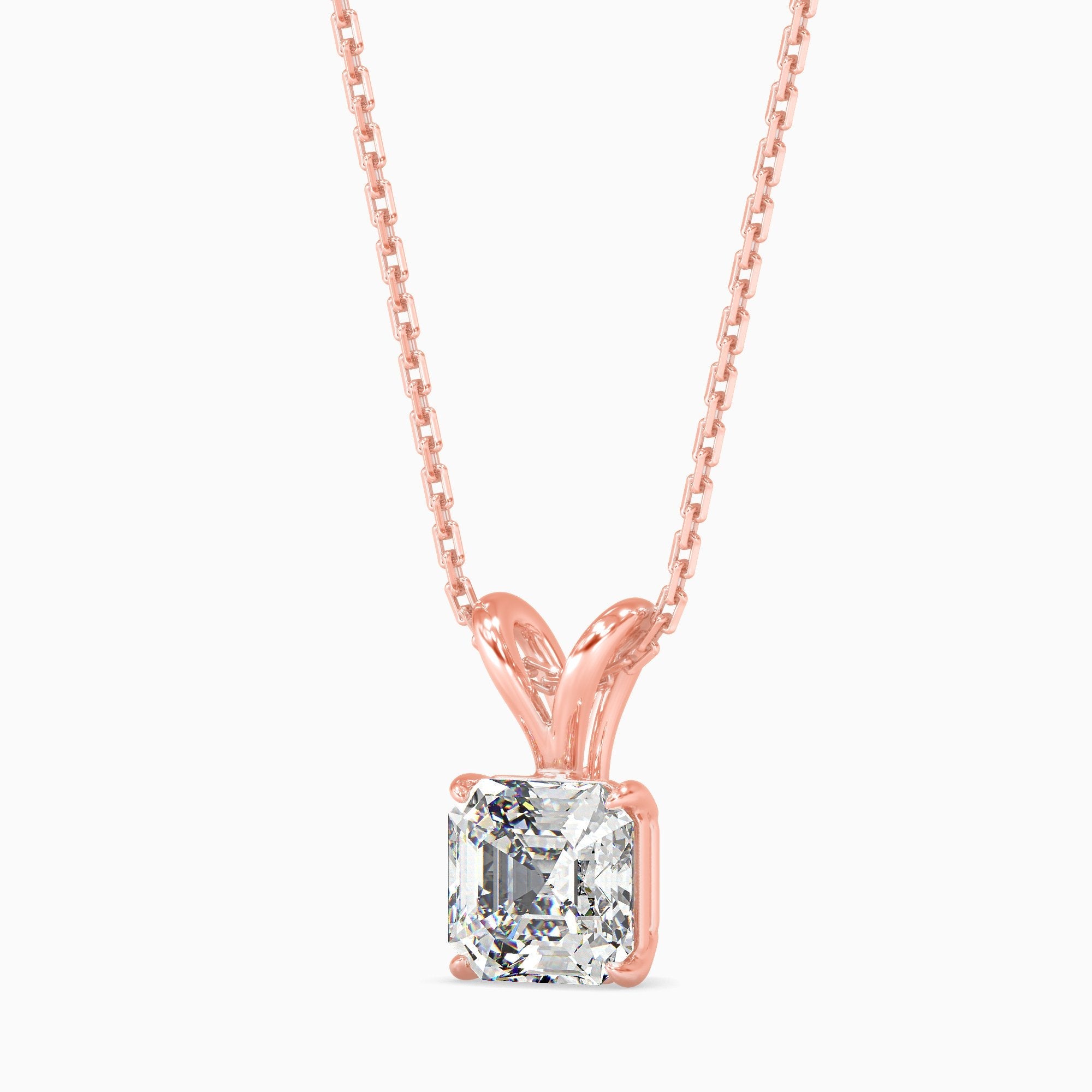 Mia Solitaire Asscher Pendant
