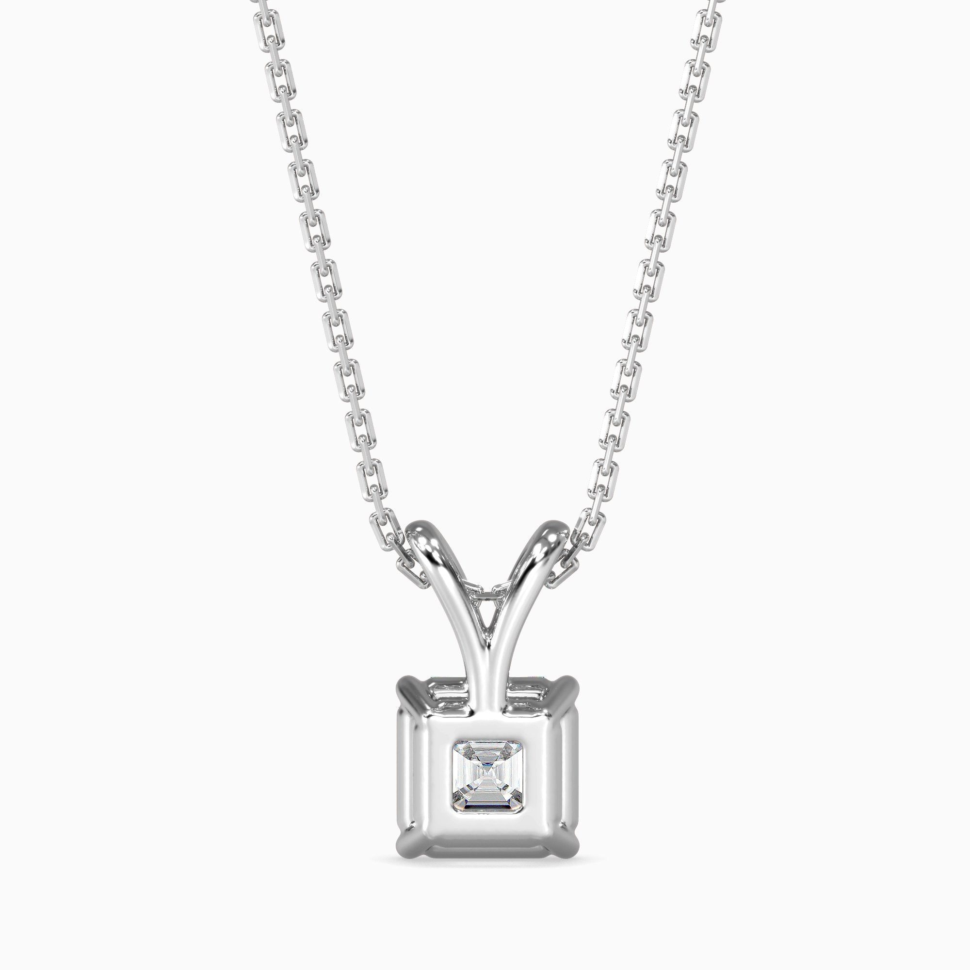 Mia Solitaire Asscher Pendant