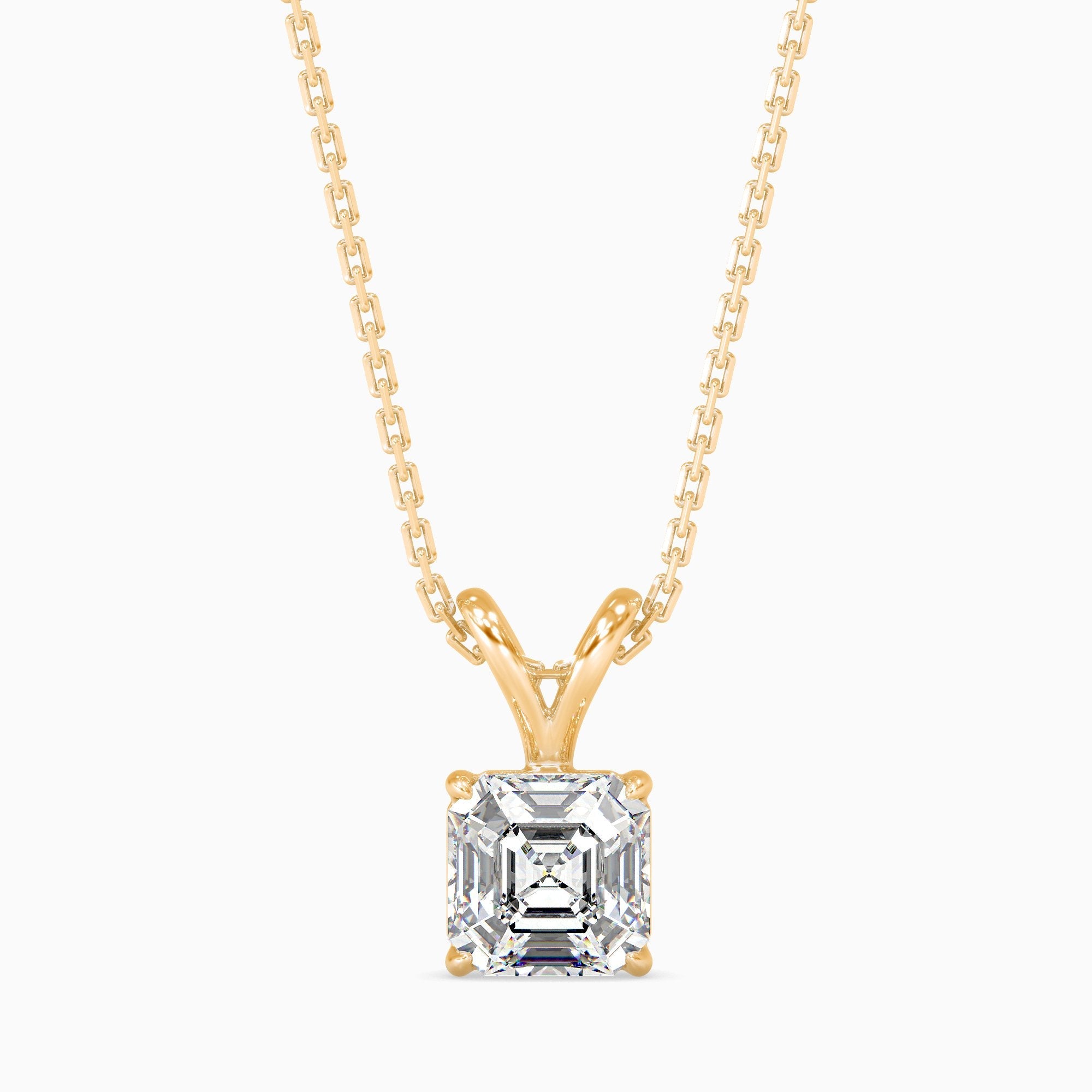 Mia Solitaire Asscher Pendant