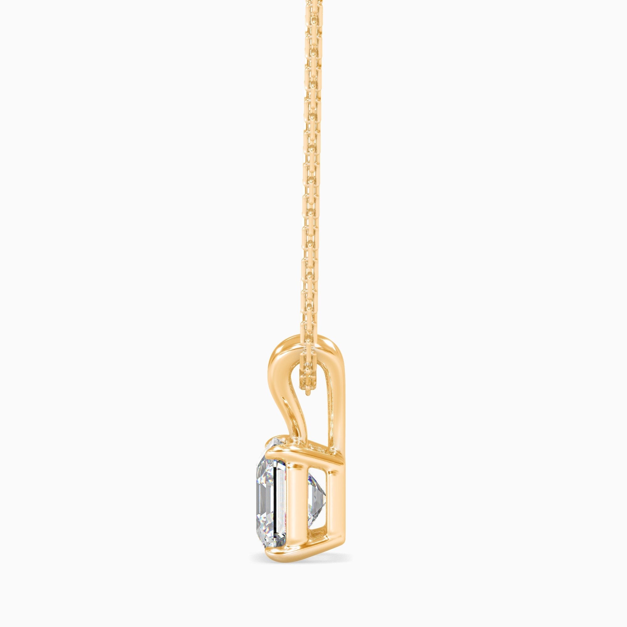 Mia Solitaire Asscher Pendant