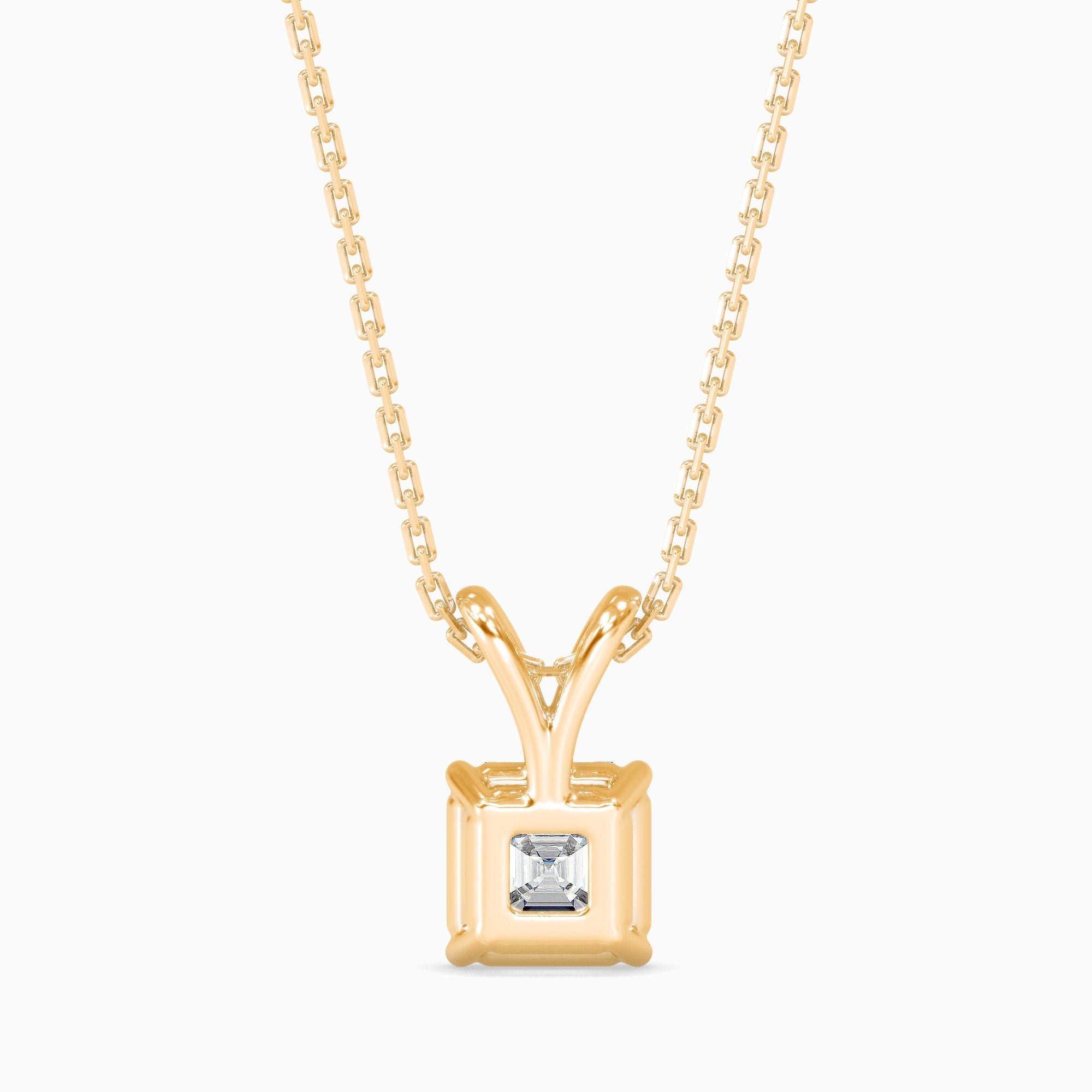 Mia Solitaire Asscher Pendant