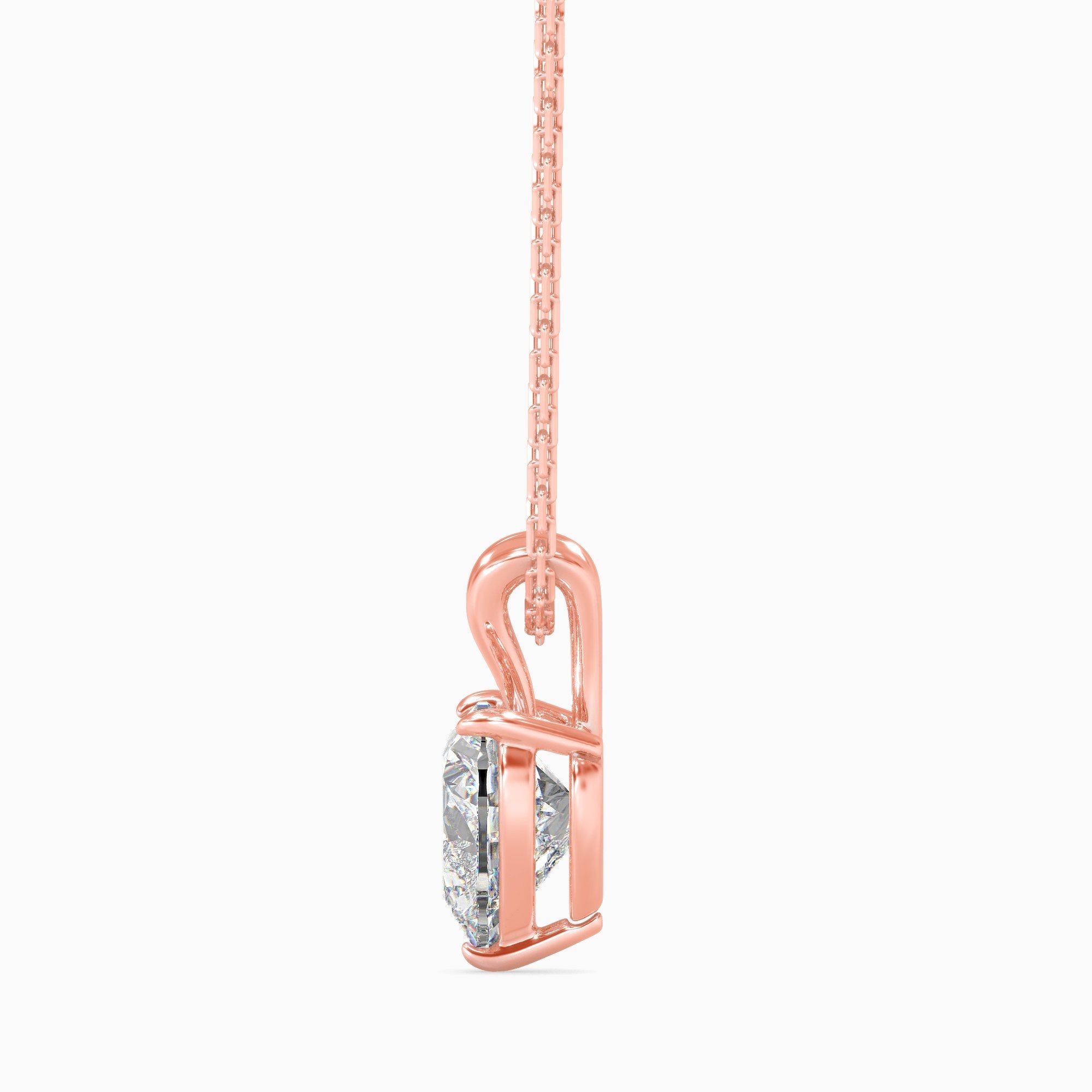 2 ctw Solitaire Heart Pendant