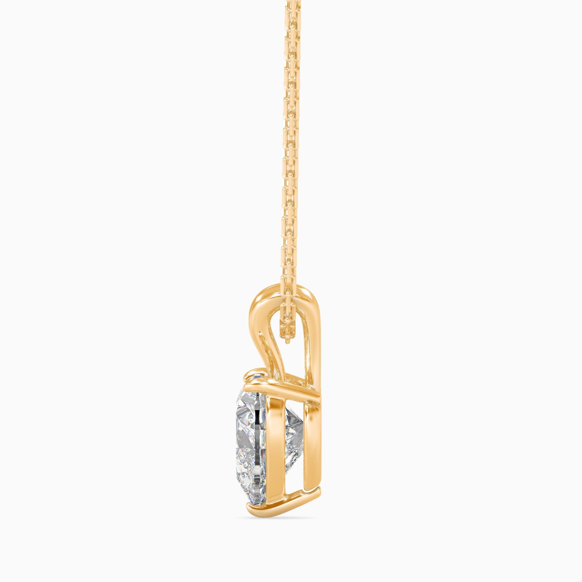 2 ctw Solitaire Heart Pendant