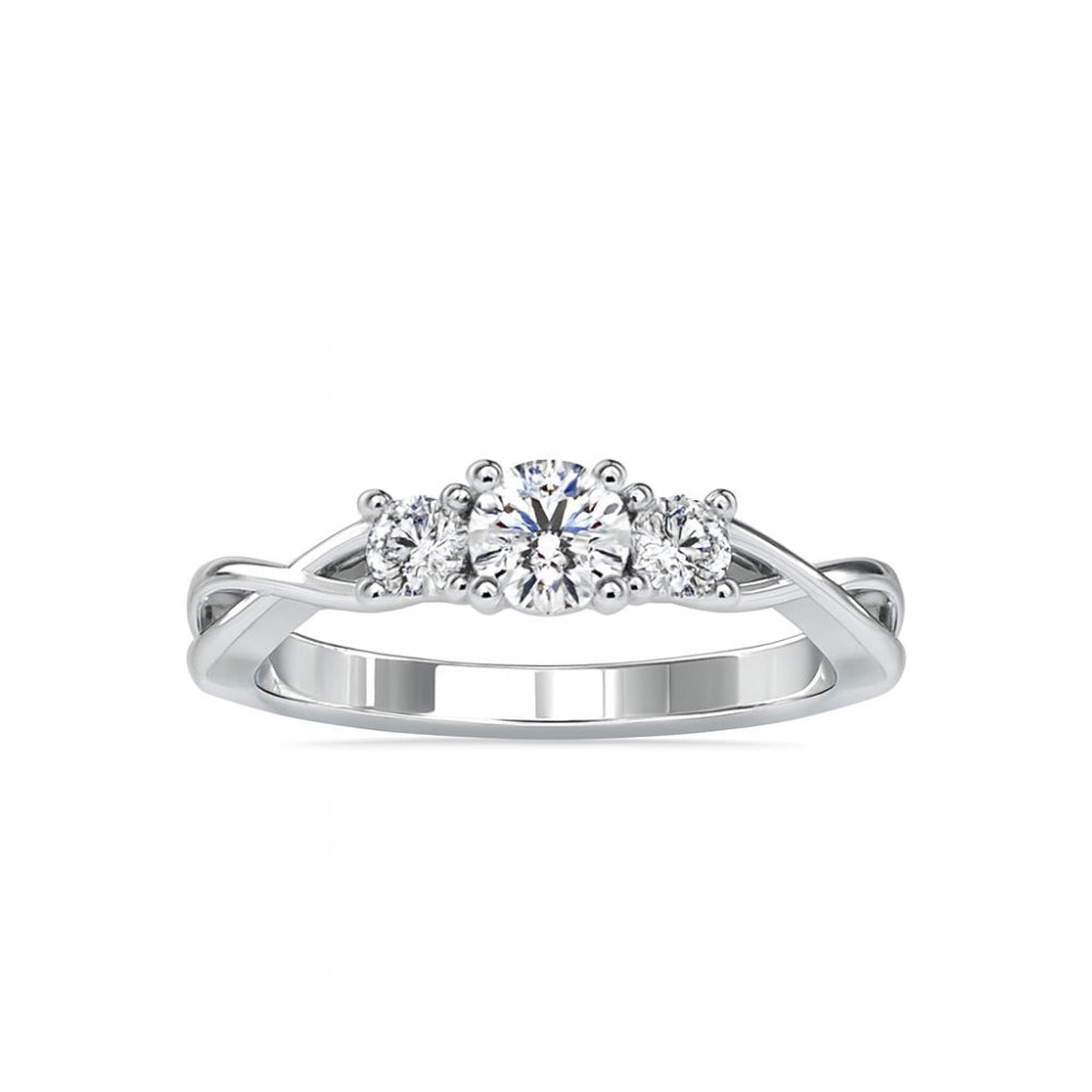 Helena Three Diamond Helix Ring
